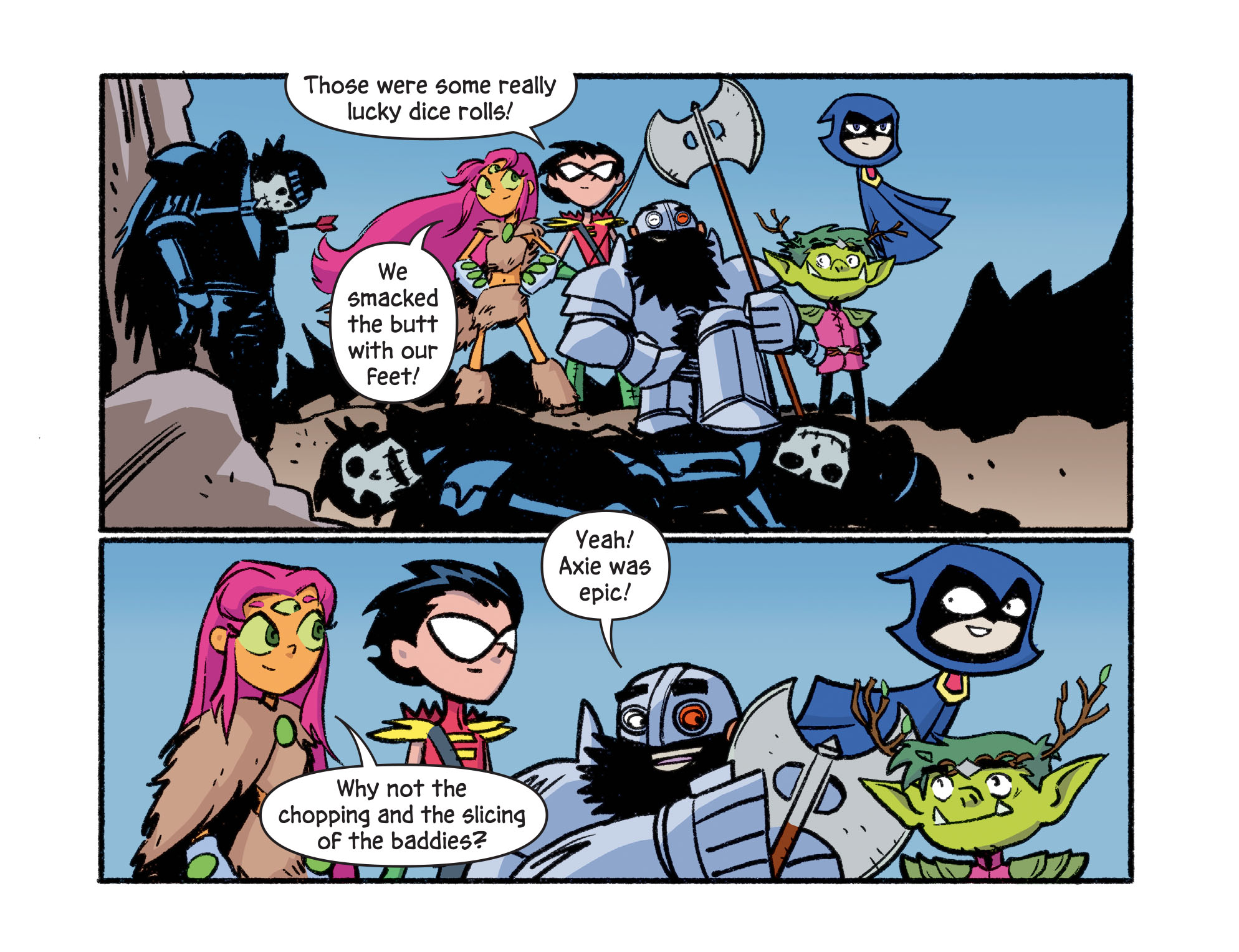 Read online Teen Titans Go! Roll With It! comic -  Issue #6 - 16