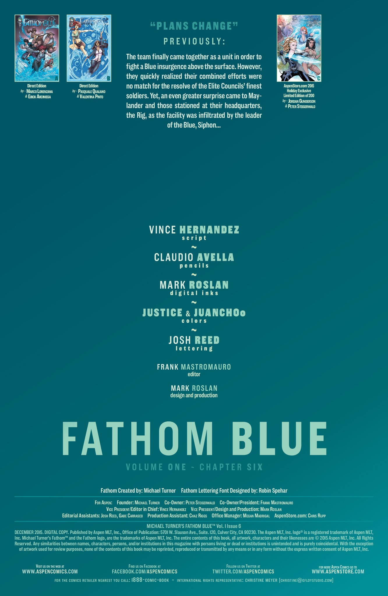 Read online Fathom Blue comic -  Issue #6 - 3