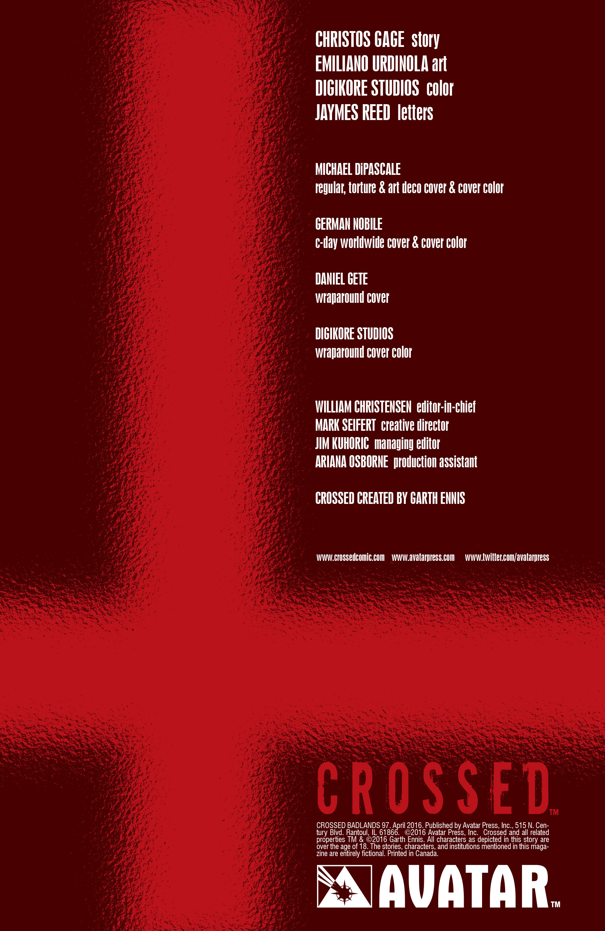 Read online Crossed: Badlands comic -  Issue #97 - 2