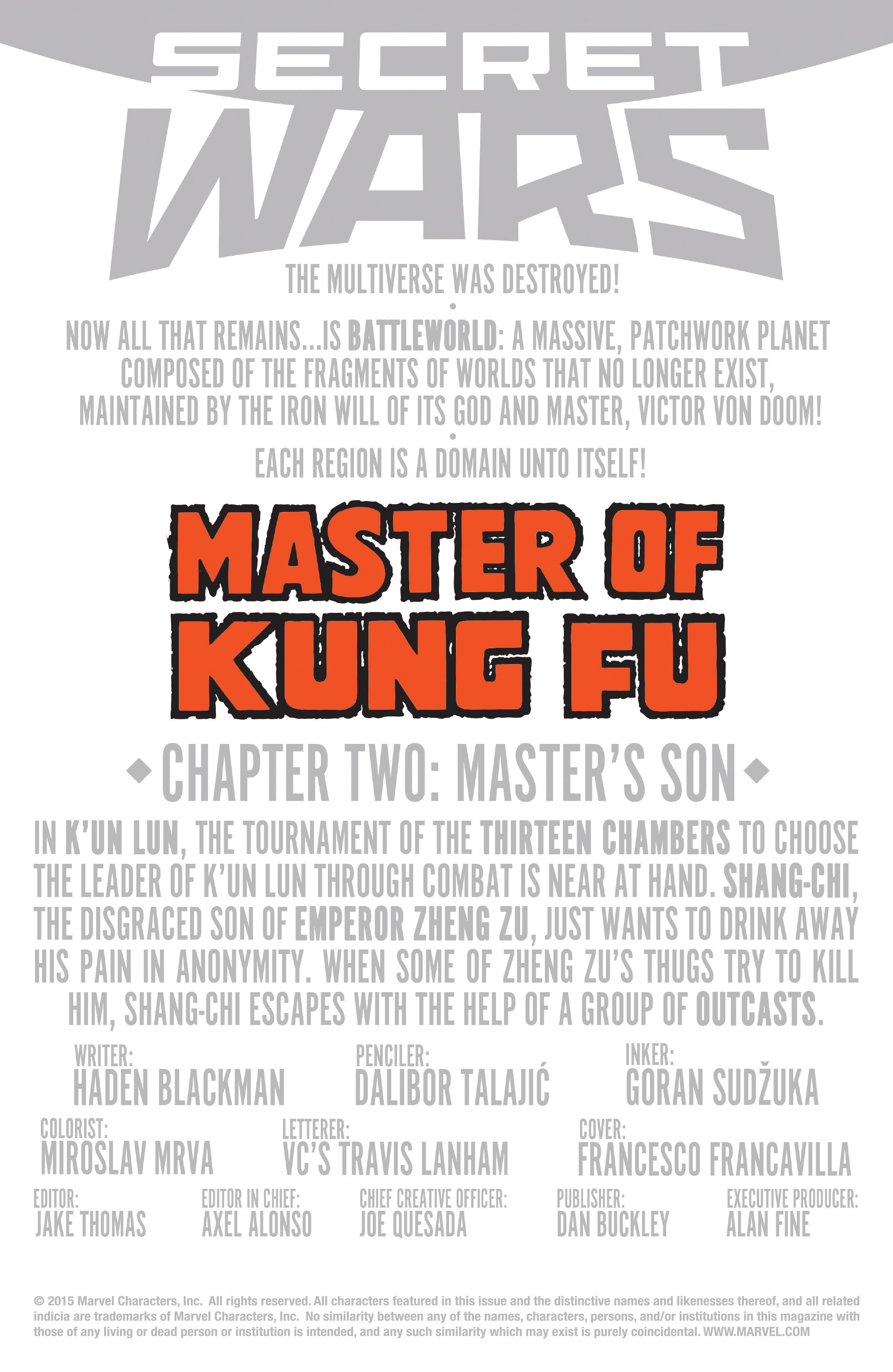 Read online Master of Kung Fu (2015) comic -  Issue #2 - 2