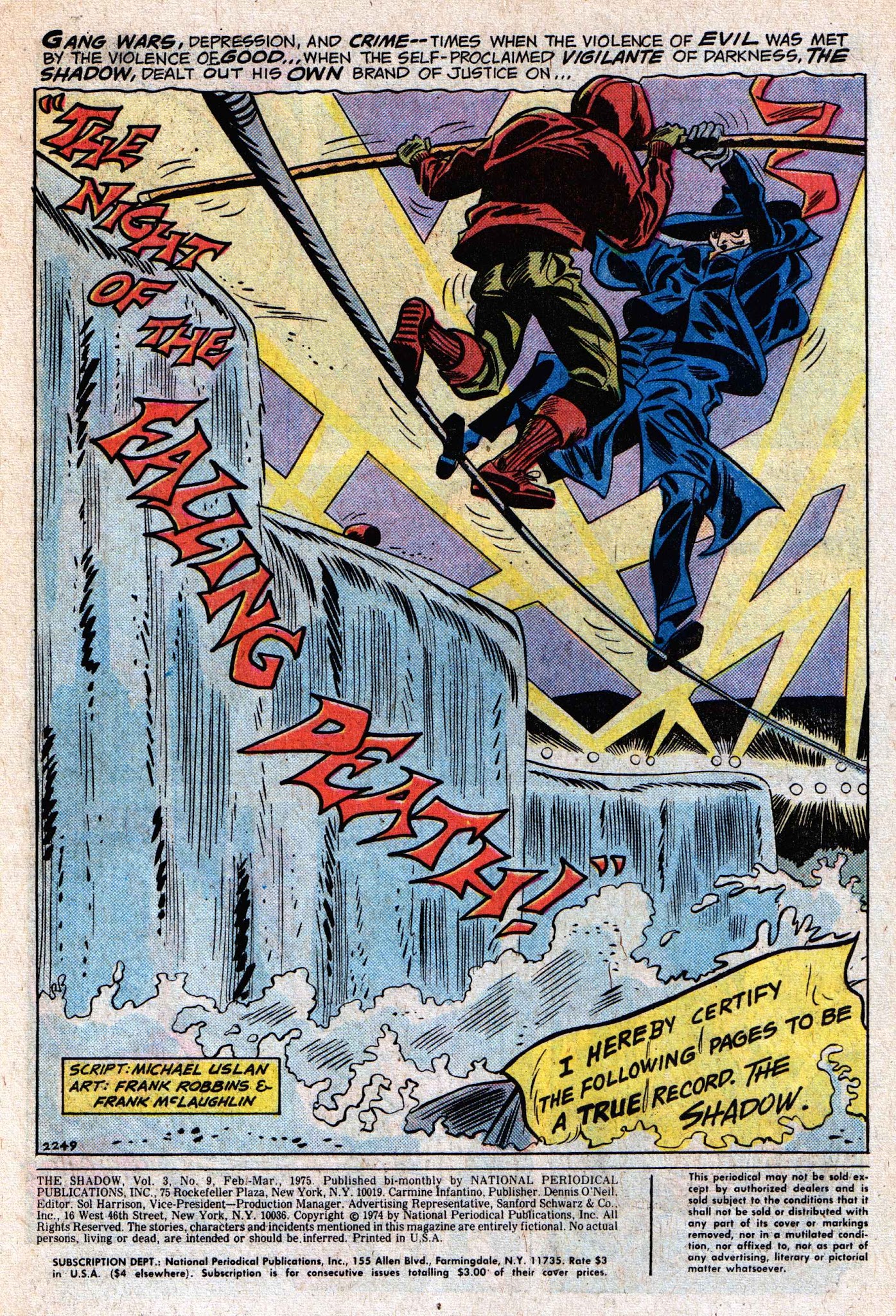 Read online The Shadow (1973) comic -  Issue #9 - 3