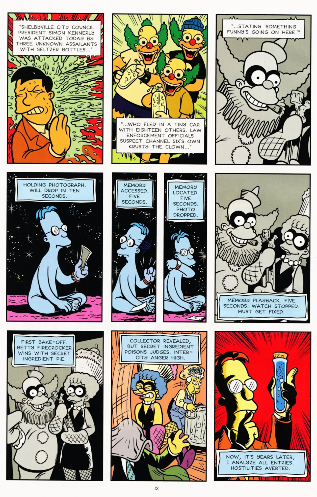 Read online Bongo Comics Presents Simpsons Super Spectacular comic -  Issue #13 - 14