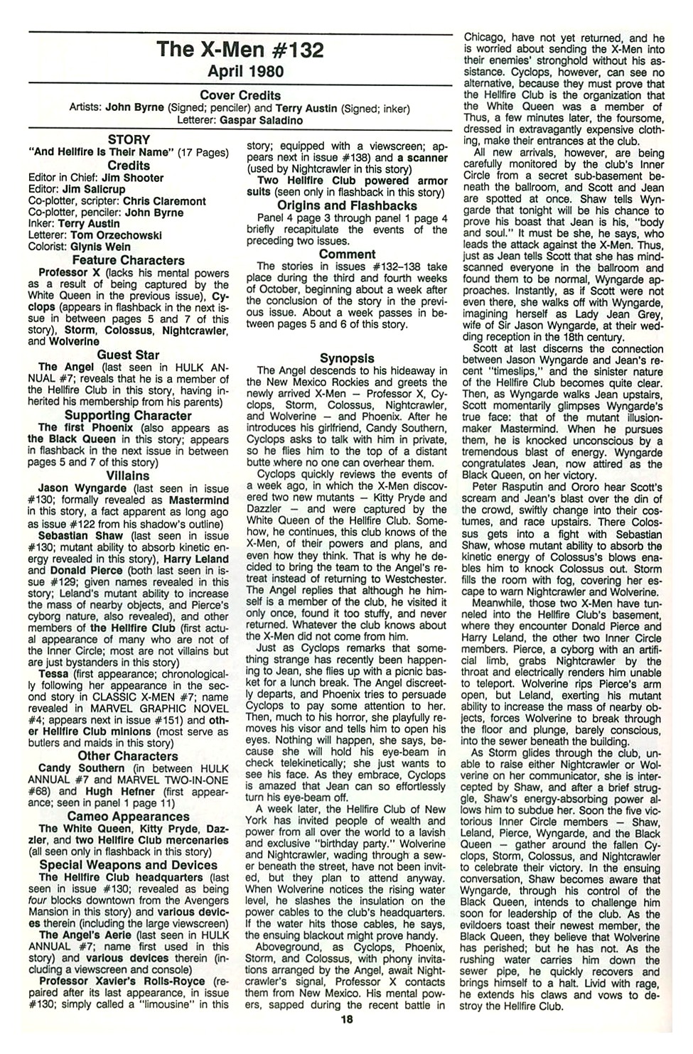 Read online The Official Marvel Index To The X-Men comic -  Issue #7 - 20