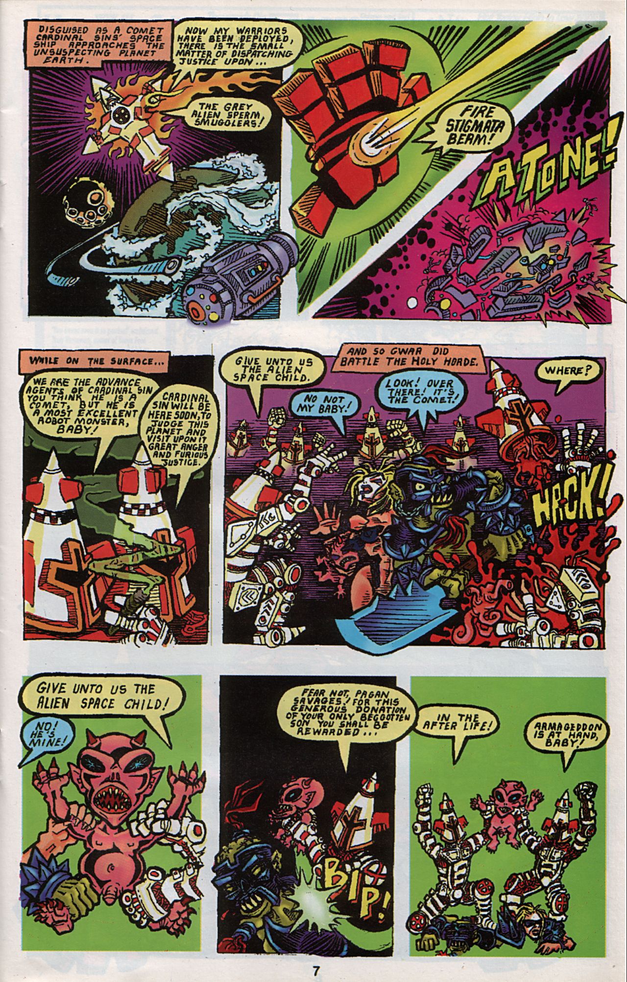 Read online Slavepit Funnies Featuring Gwar comic -  Issue #4 - 9