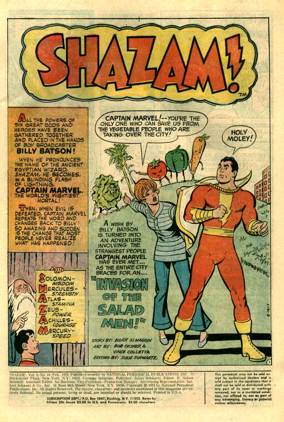 Read online Shazam! (1973) comic -  Issue #10 - 2