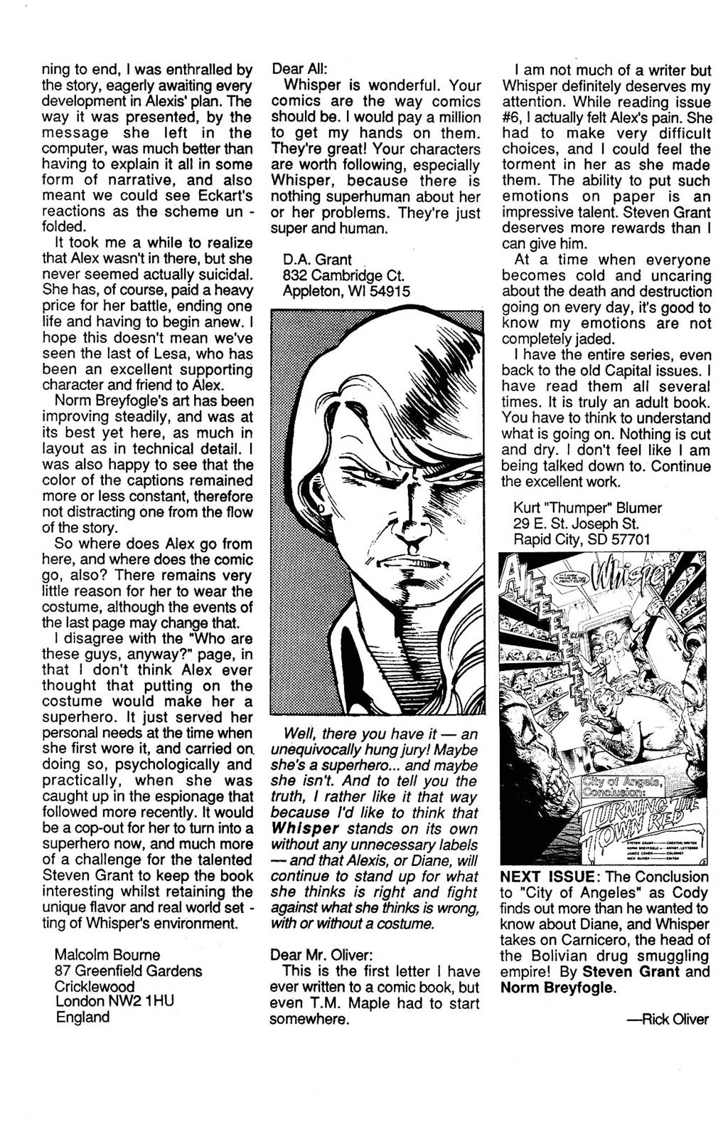 Read online Whisper (1986) comic -  Issue #8 - 31