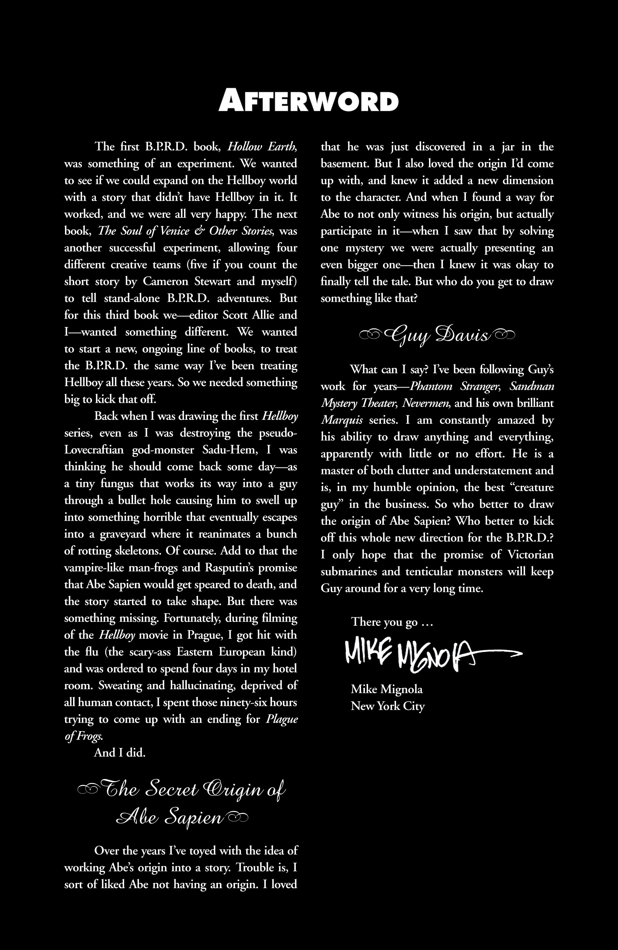 Read online B.P.R.D. (2003) comic -  Issue # TPB 3 - 136
