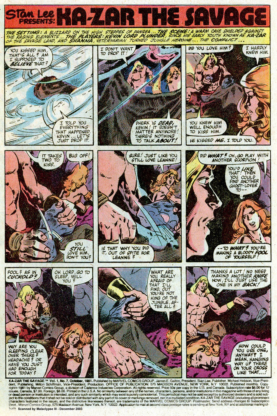 Read online Ka-Zar the Savage comic -  Issue #7 - 2