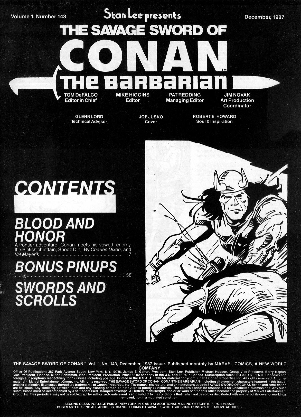 Read online The Savage Sword Of Conan comic -  Issue #143 - 3