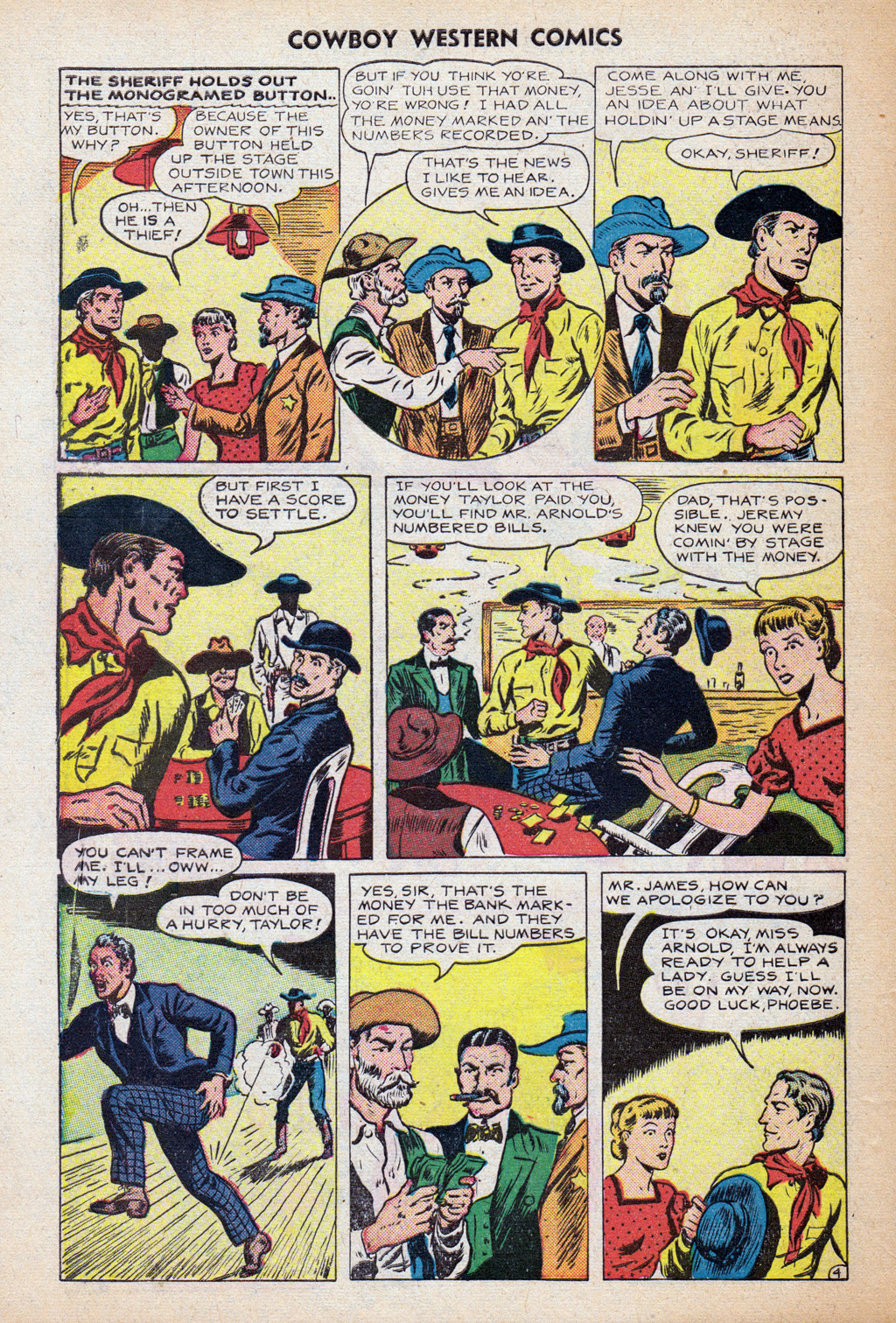 Read online Cowboy Western Comics (1948) comic -  Issue #24 - 34