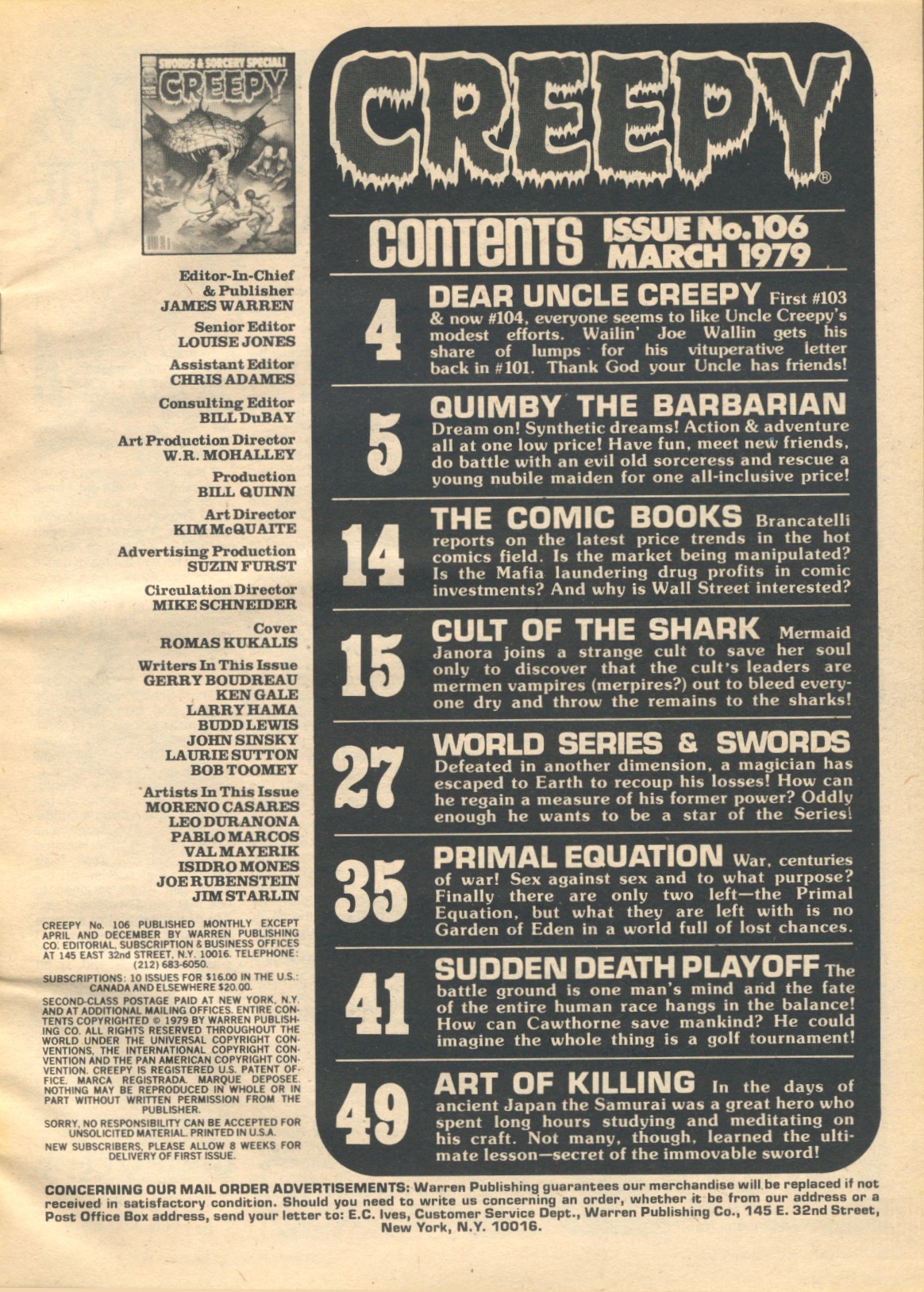 Creepy (1964) Issue #106 #106 - English 3