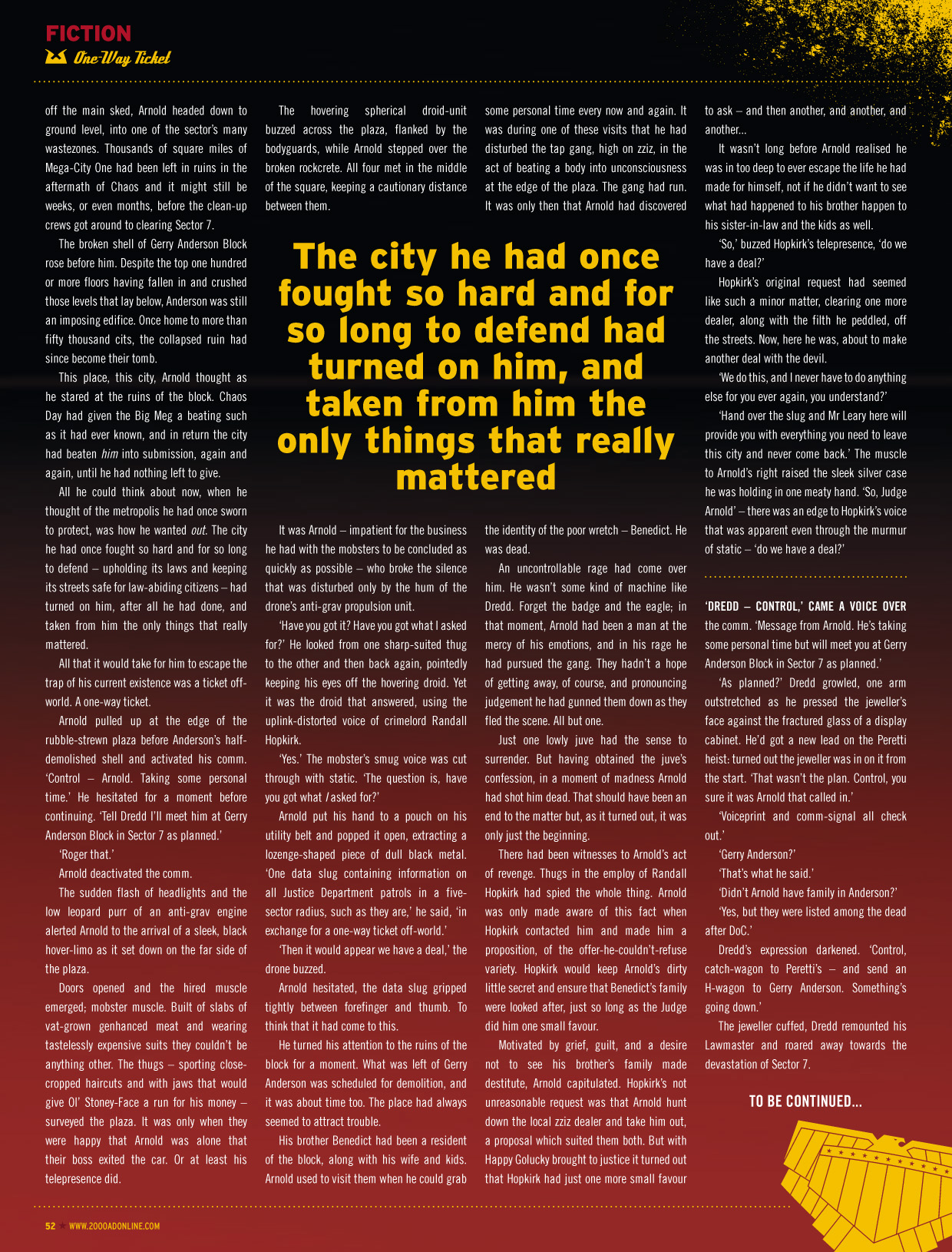Read online Judge Dredd Megazine (Vol. 5) comic -  Issue #347 - 51