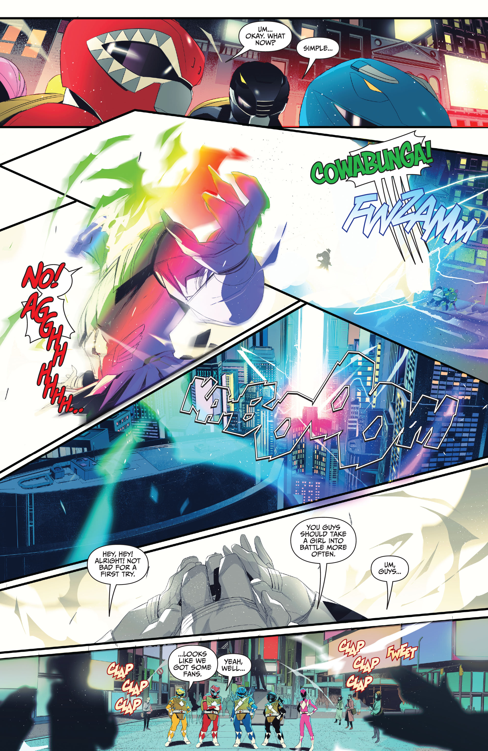 Read online Mighty Morphin Power Rangers: Teenage Mutant Ninja Turtles comic -  Issue #4 - 15