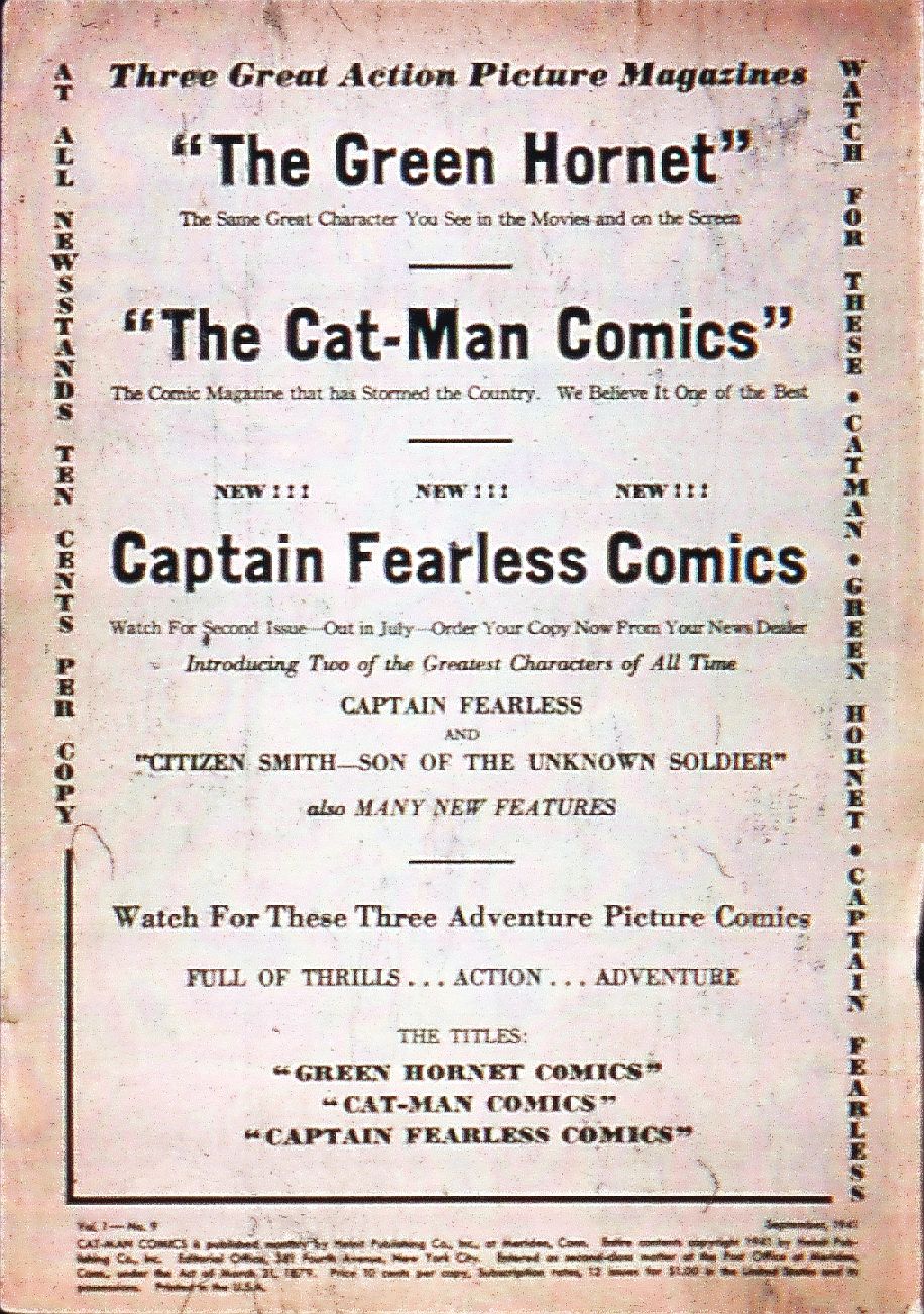Read online Cat-Man Comics comic -  Issue #4 - 2
