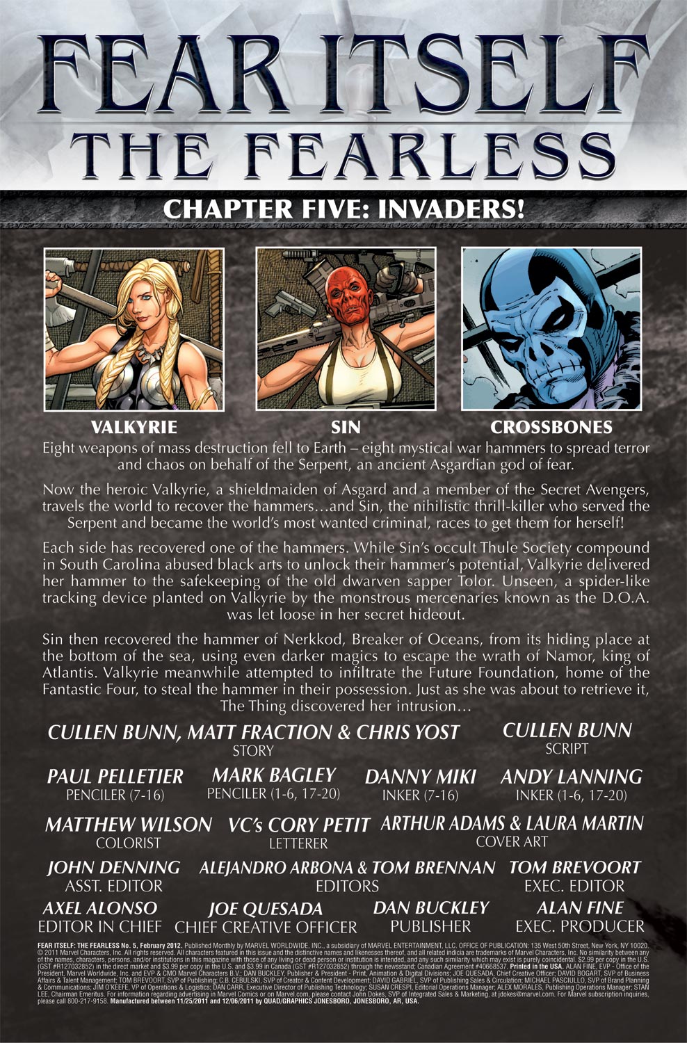 Read online Fear Itself: The Fearless comic -  Issue #5 - 2