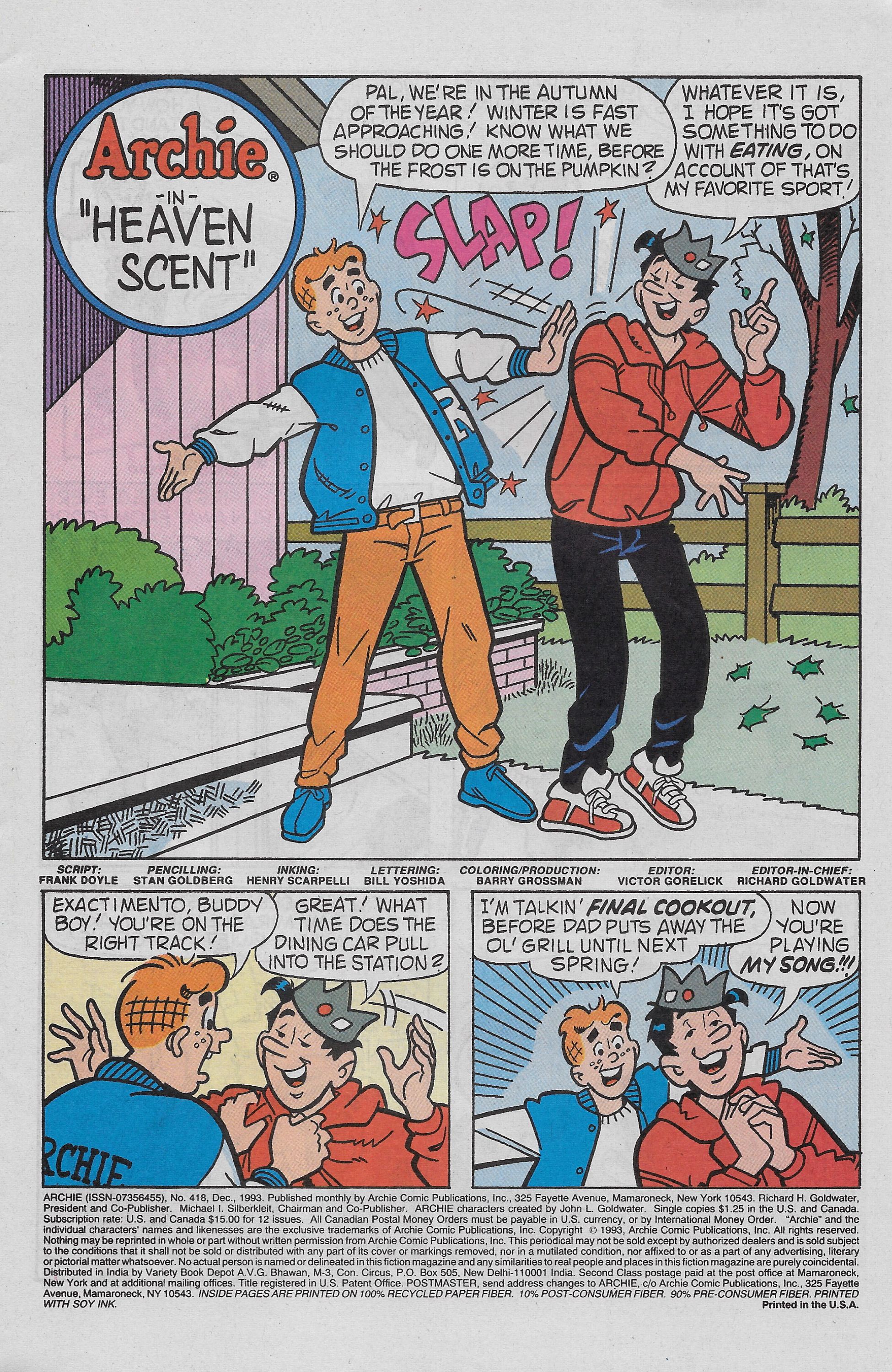 Read online Archie (1960) comic -  Issue #418 - 3