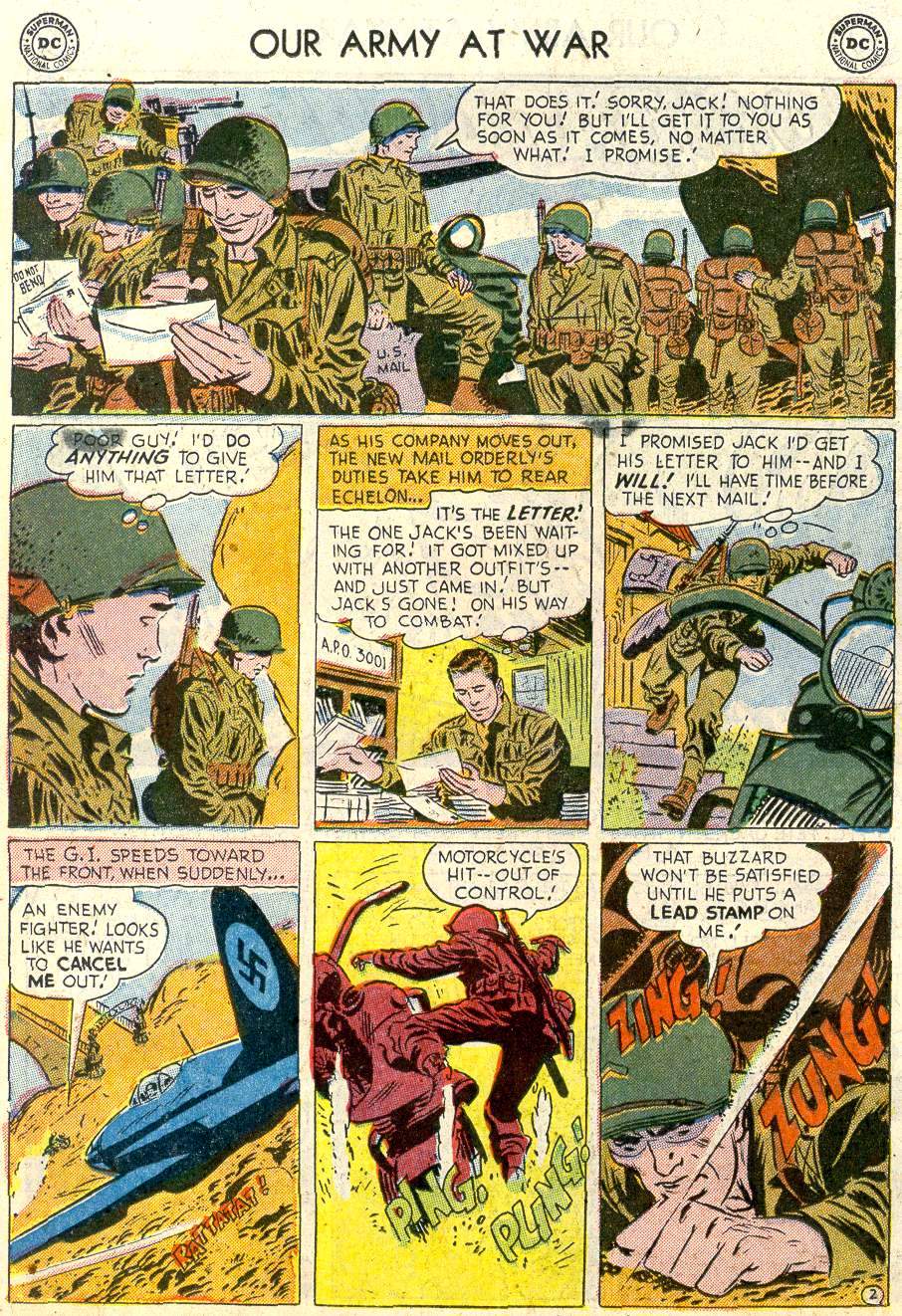 Read online Our Army at War (1952) comic -  Issue #33 - 14