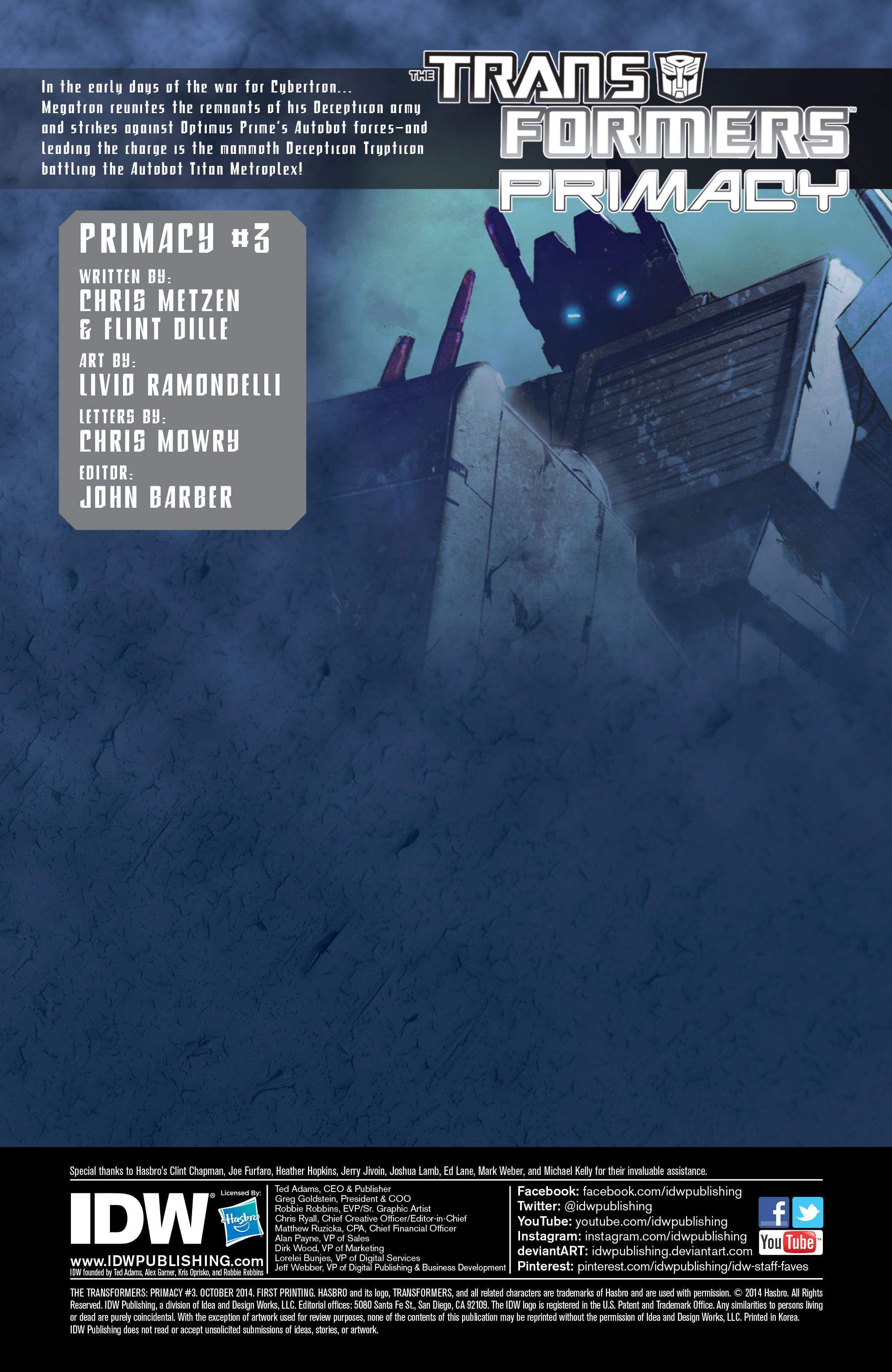 Read online The Transformers: Primacy comic -  Issue #3 - 3