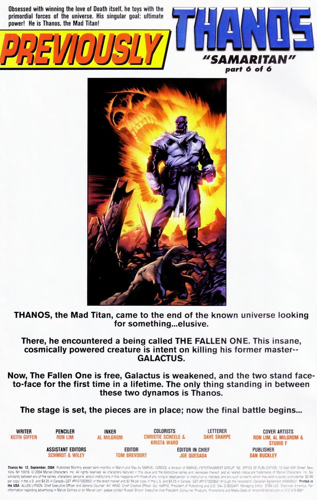 Read online Thanos (2003) comic -  Issue #12 - 4