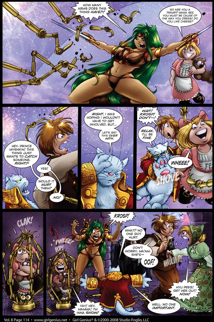 Read online Girl Genius (2002) comic -  Issue #8 - 115
