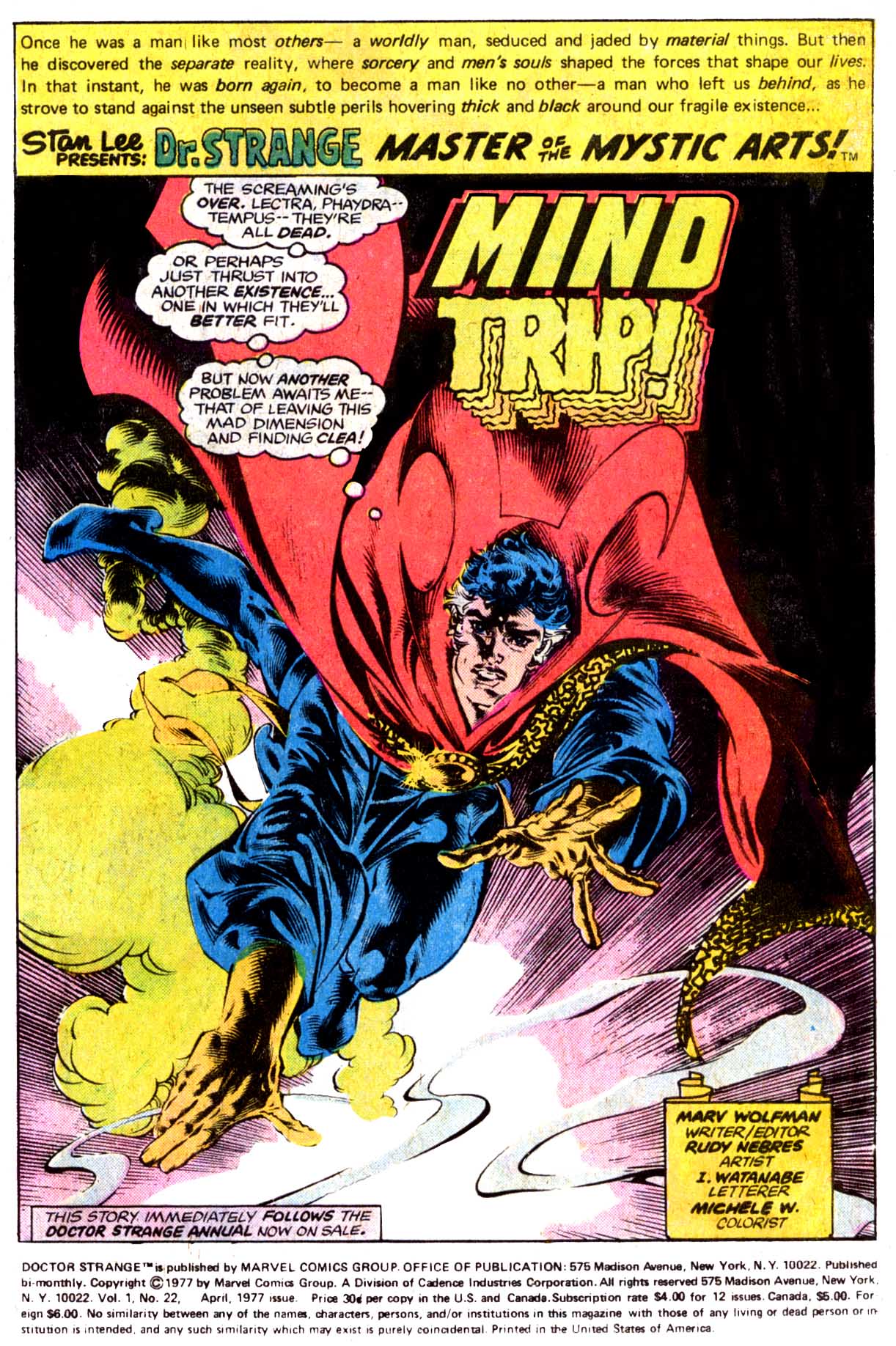 Read online Doctor Strange (1974) comic -  Issue #22 - 2