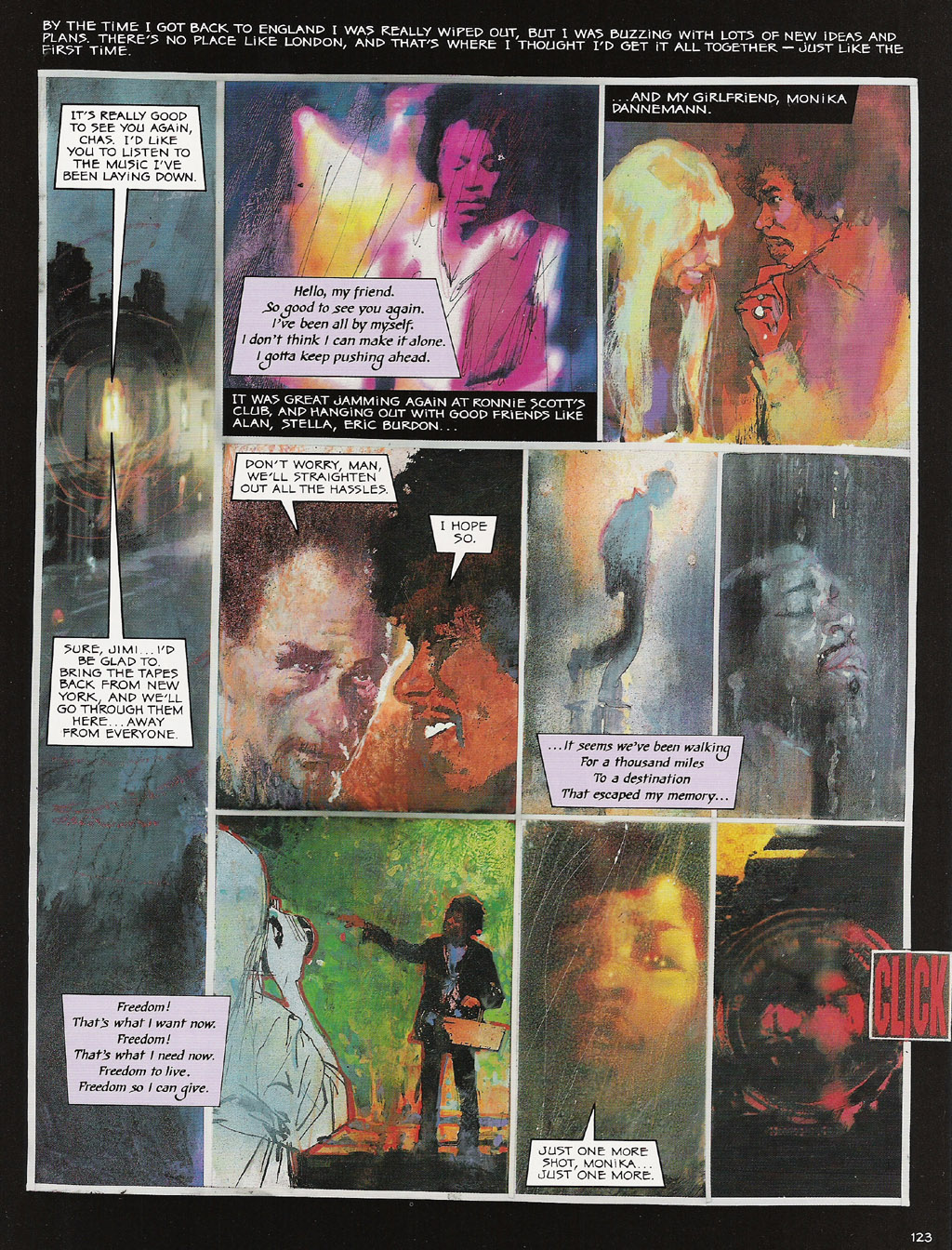 Read online Voodoo Child - The Illustrated Legend of Jimi Hendrix comic -  Issue # TPB - 126