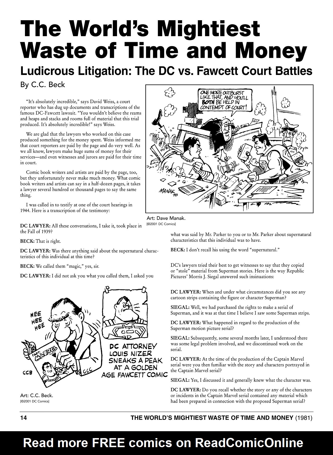 Read online Fawcett Companion comic -  Issue # TPB (Part 1) - 16