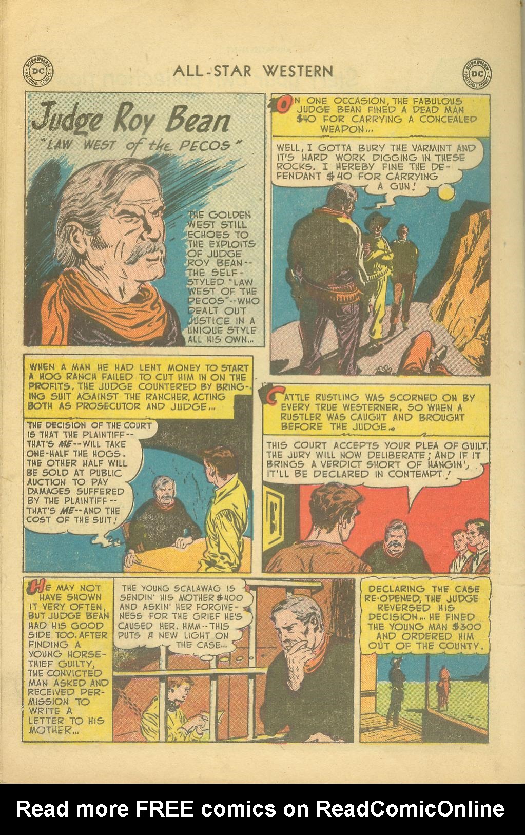 Read online All-Star Western (1951) comic -  Issue #65 - 34