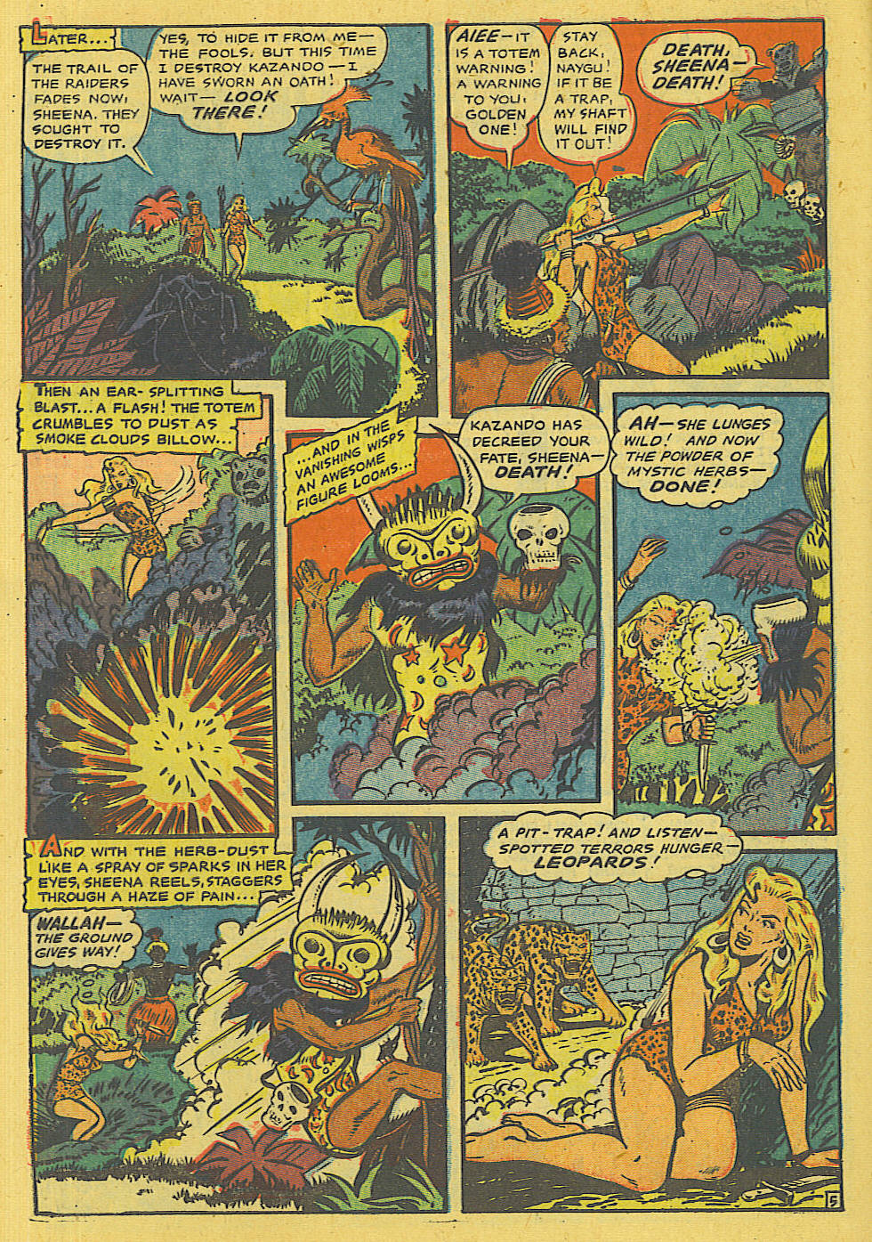 Read online Sheena, Queen of the Jungle (1942) comic -  Issue #13 - 25