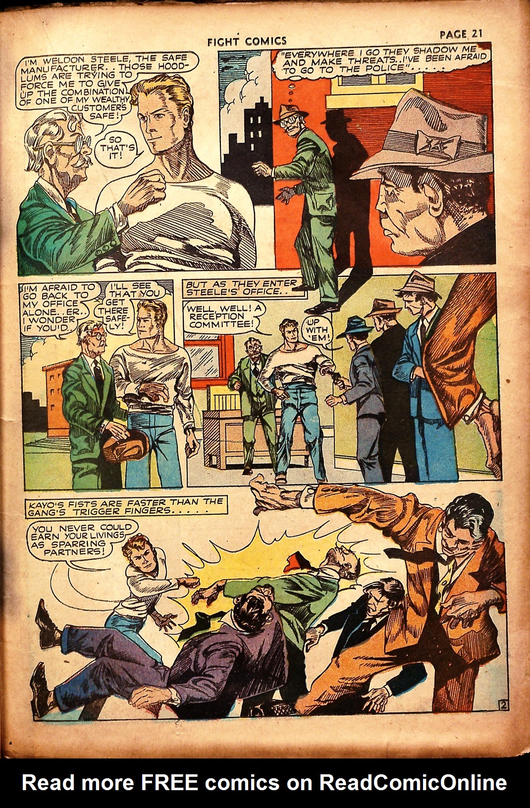 Read online Fight Comics comic -  Issue #17 - 24