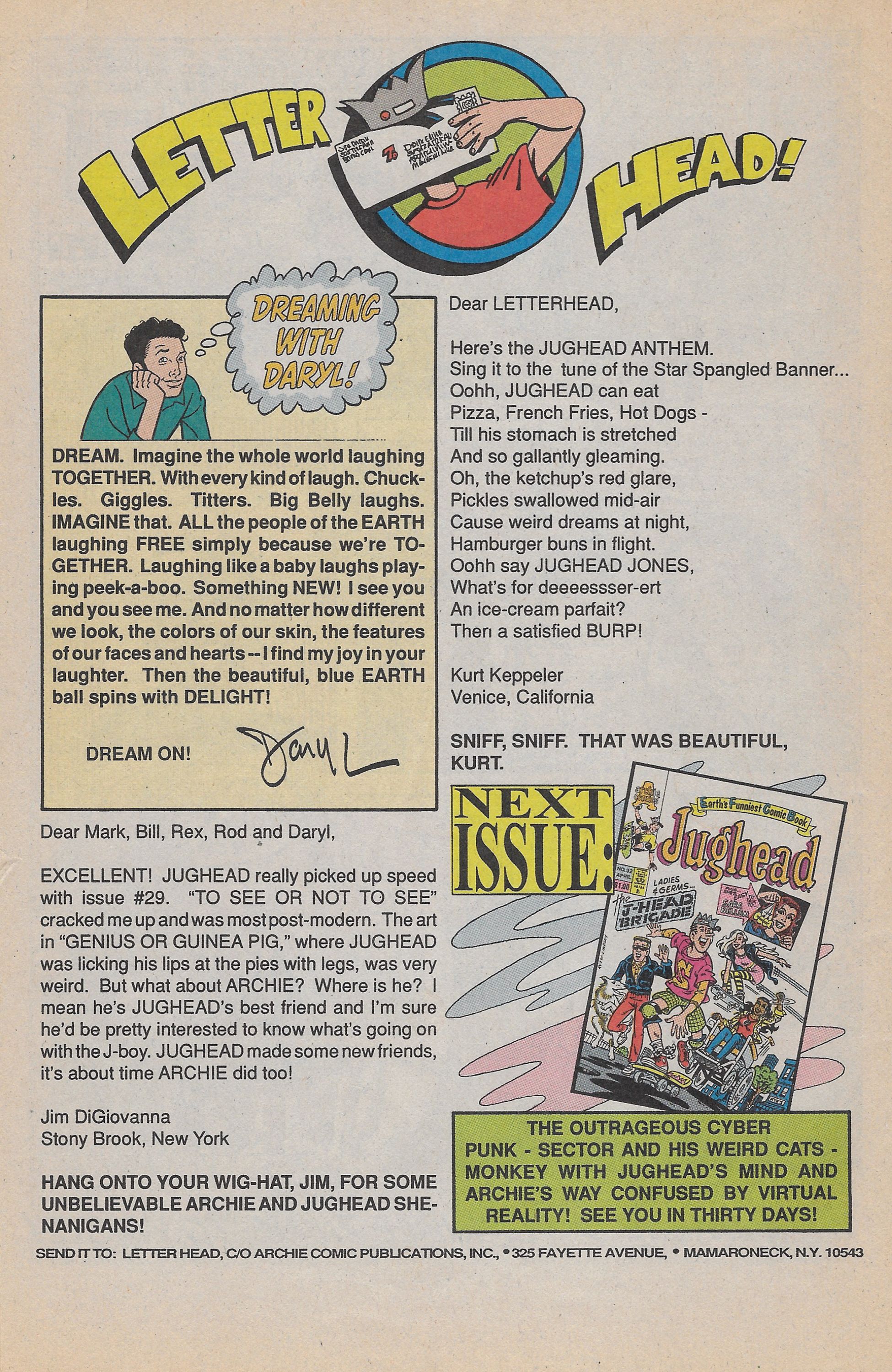 Read online Jughead (1987) comic -  Issue #31 - 34