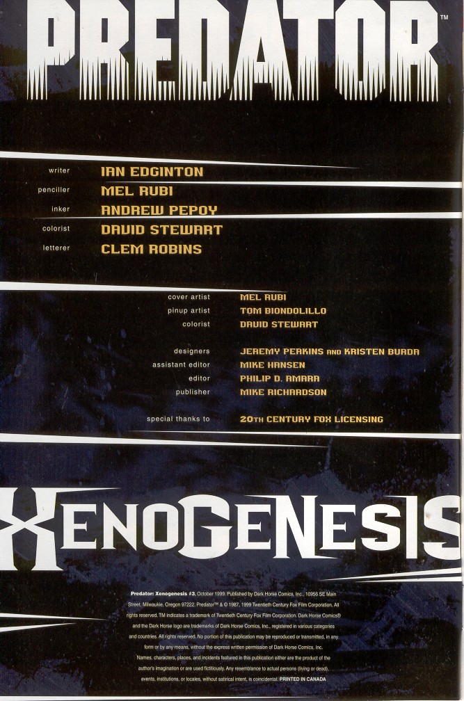 Read online Predator: Xenogenesis comic -  Issue #3 - 2