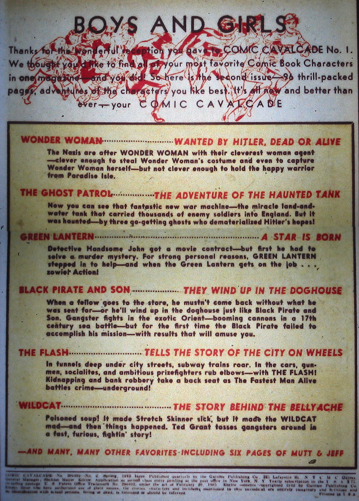 Read online Comic Cavalcade comic -  Issue #2 - 2