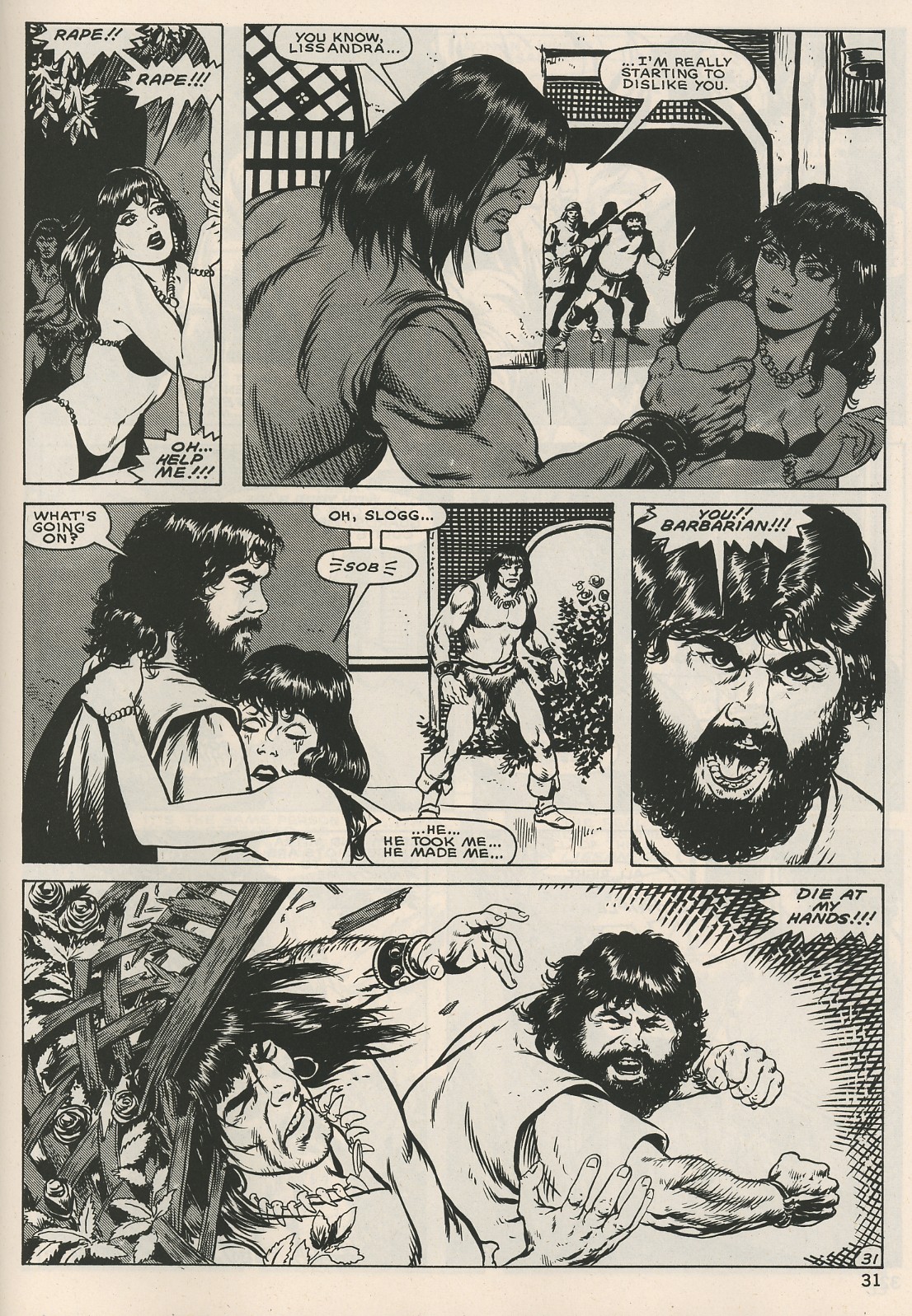 Read online The Savage Sword Of Conan comic -  Issue #125 - 31