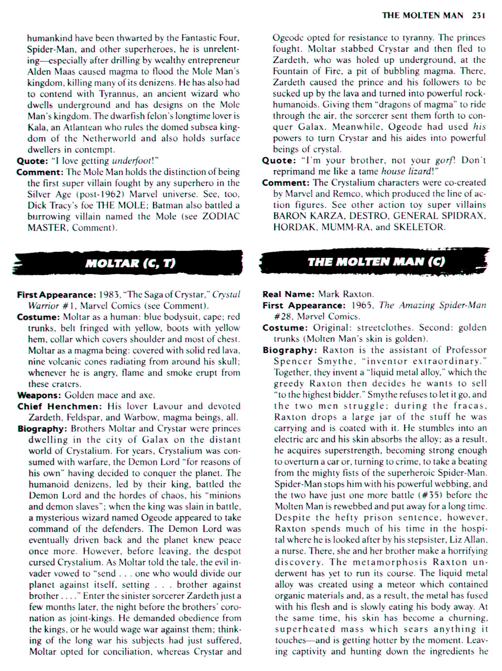 Read online The Encyclopedia of Super Villains comic -  Issue # TPB (Part 2) - 6