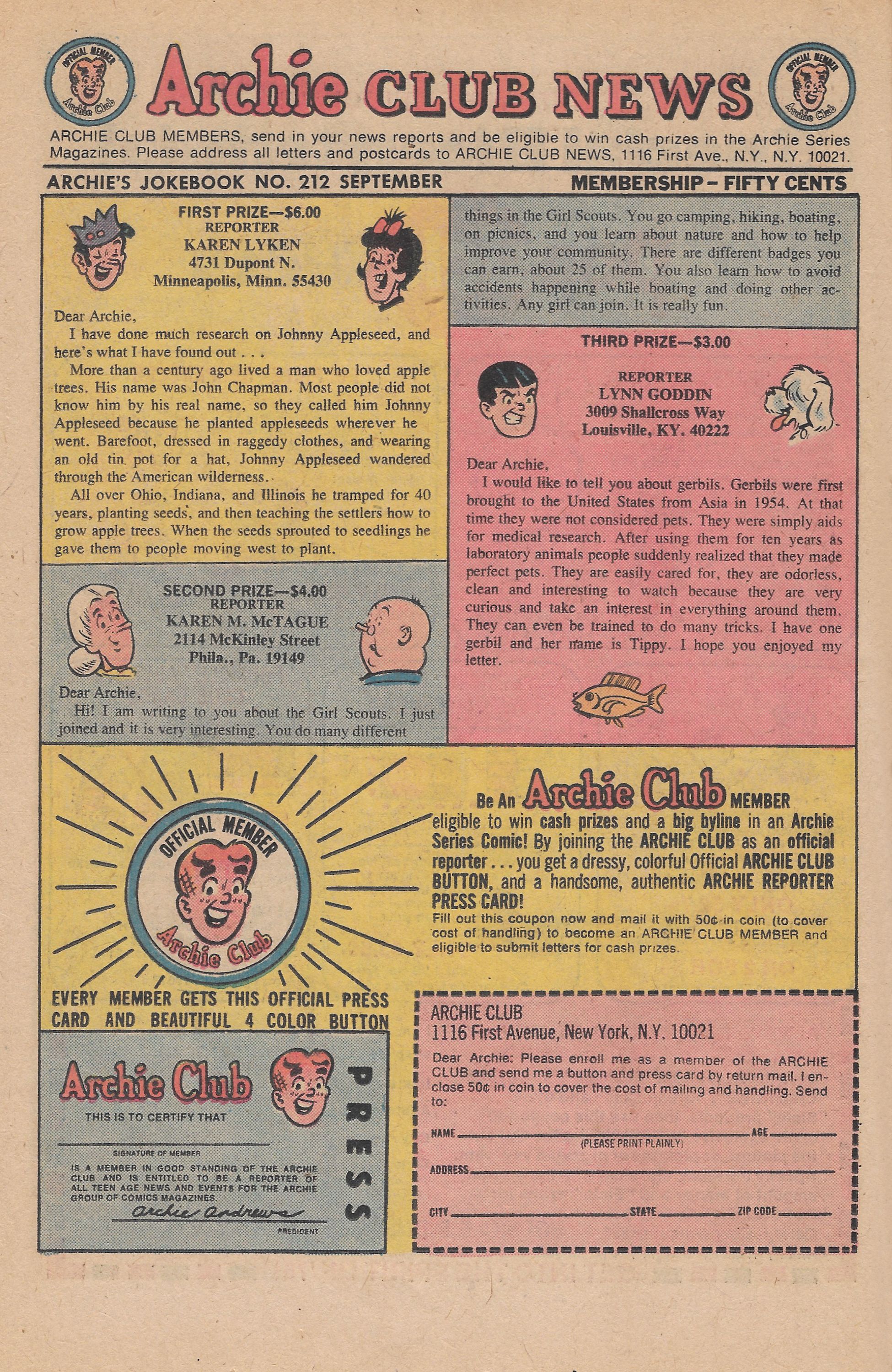 Read online Archie's Joke Book Magazine comic -  Issue #212 - 26