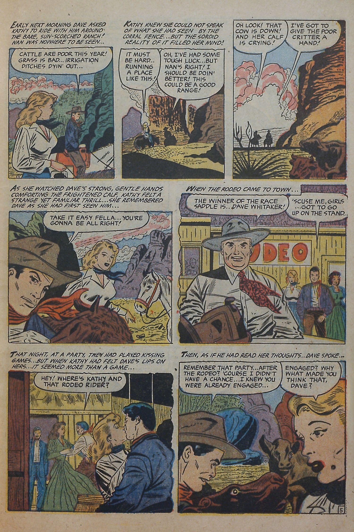 Read online Cowgirl Romances (1950) comic -  Issue #10 - 13