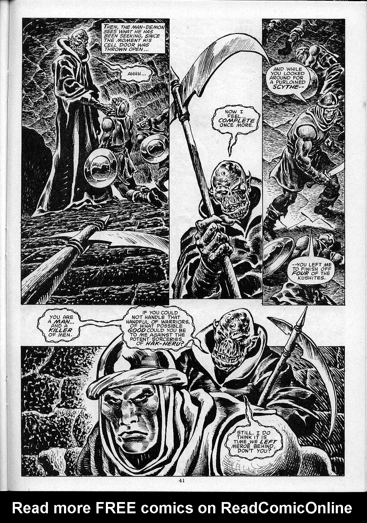 Read online The Savage Sword Of Conan comic -  Issue #203 - 43