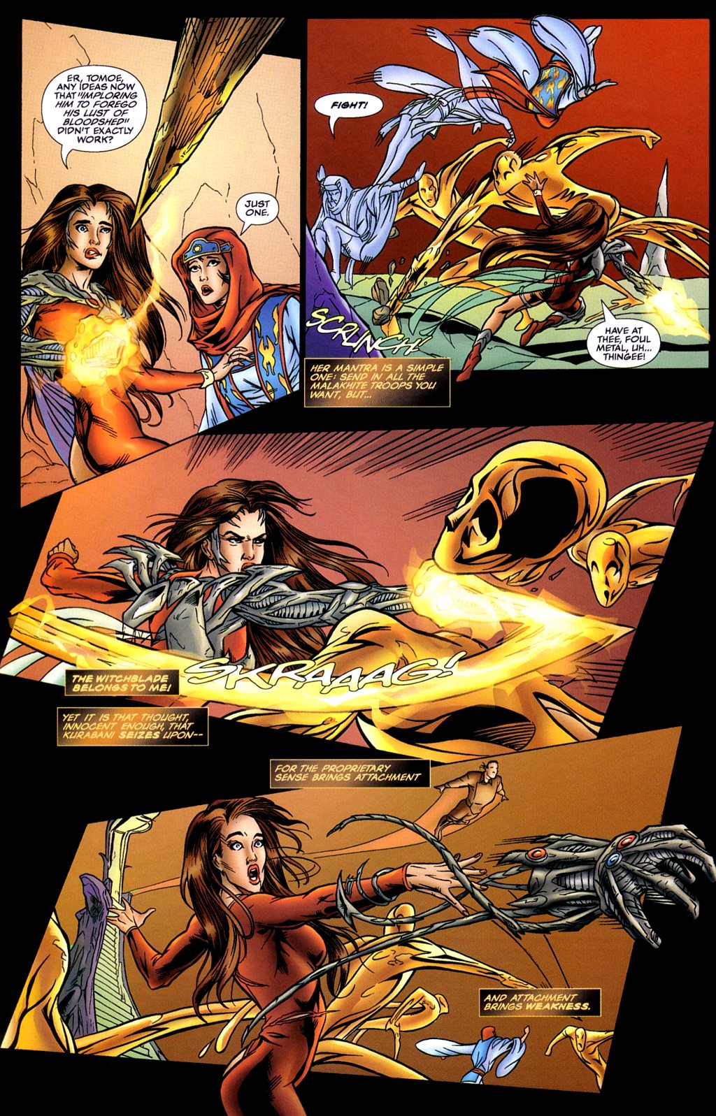 Read online Tomoe/Witchblade: Fire Sermon comic -  Issue # Full - 36