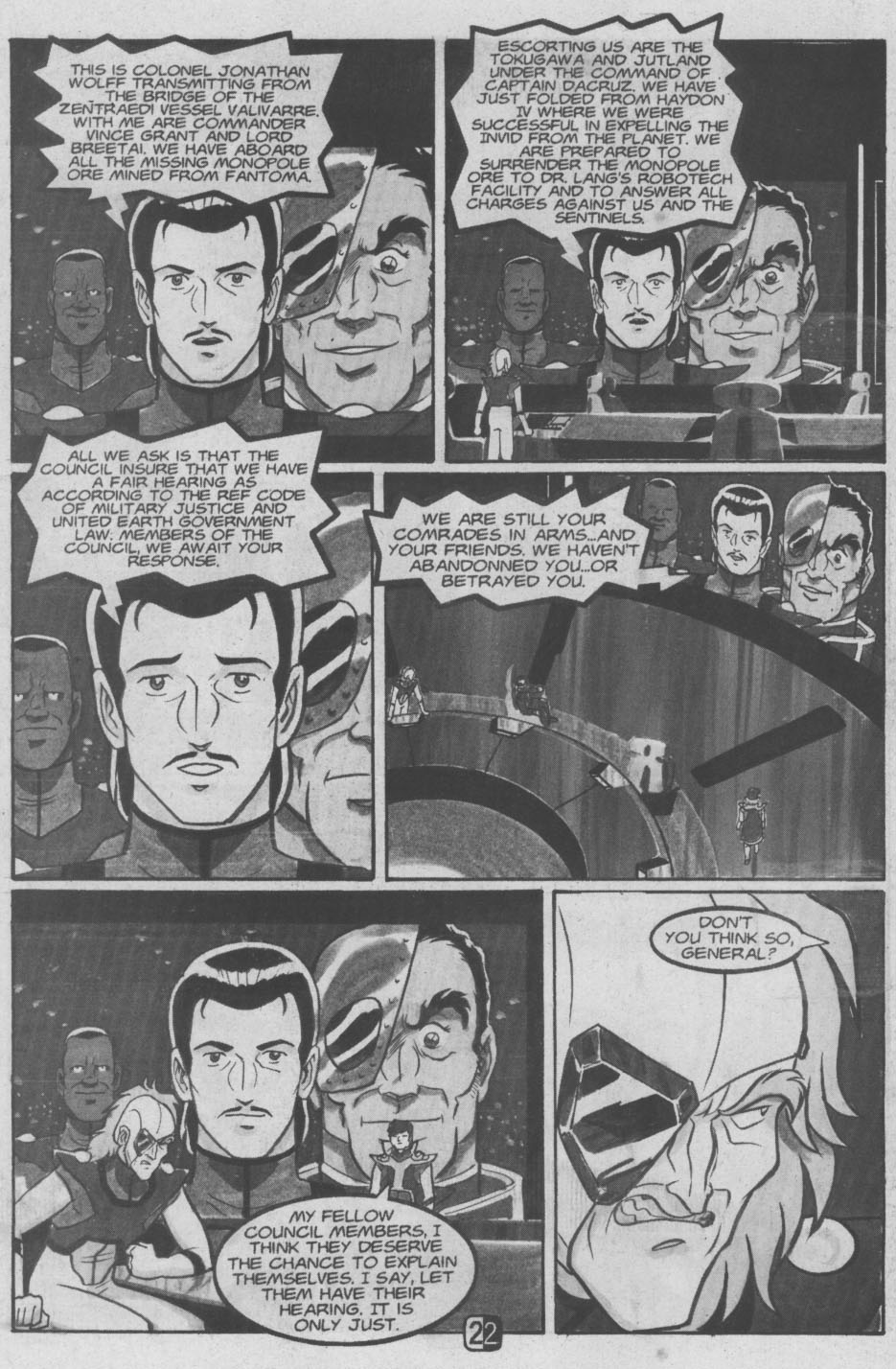 Read online Robotech II: The Sentinels comic -  Issue #10 - 23
