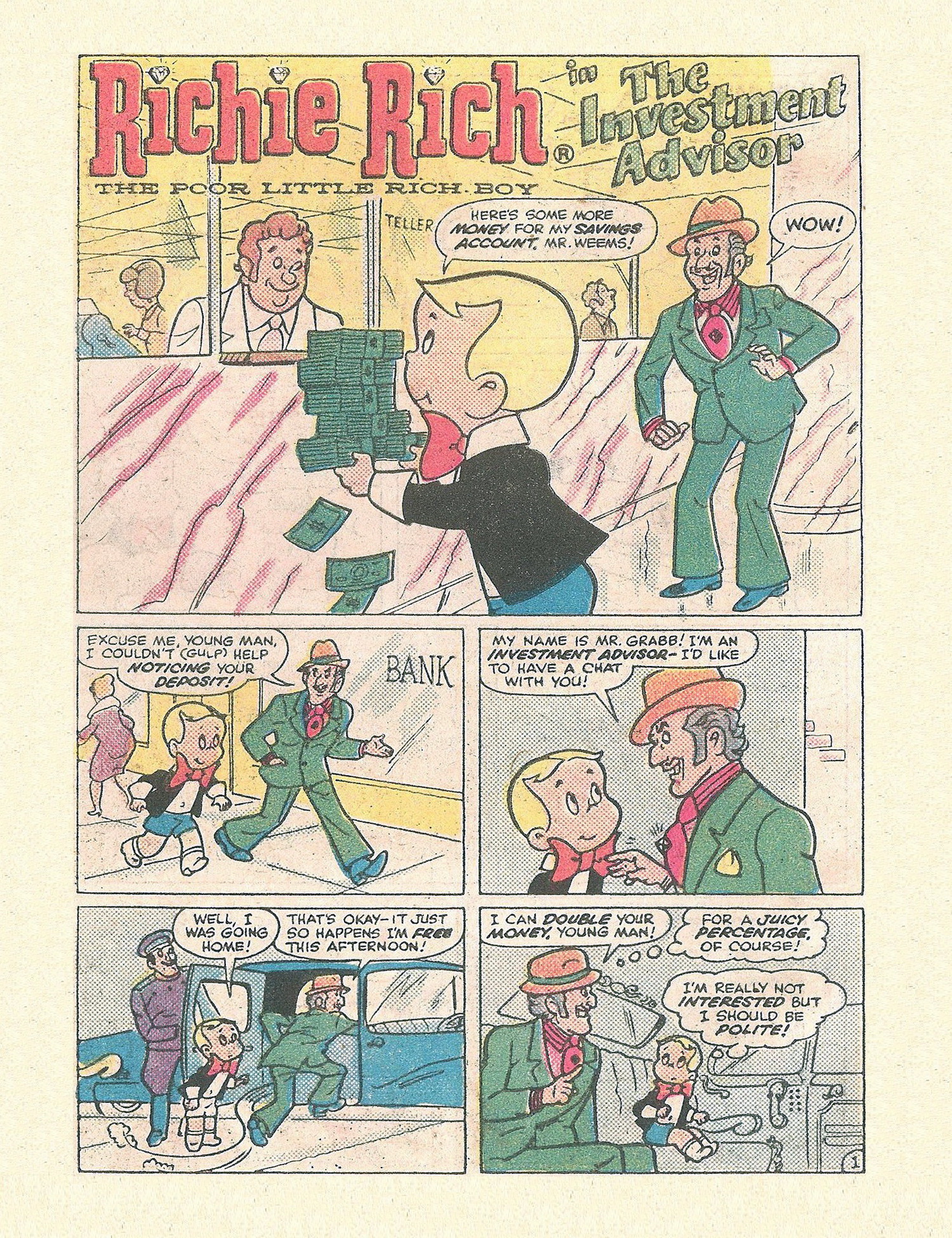 Read online Richie Rich Digest Stories comic -  Issue #13 - 38