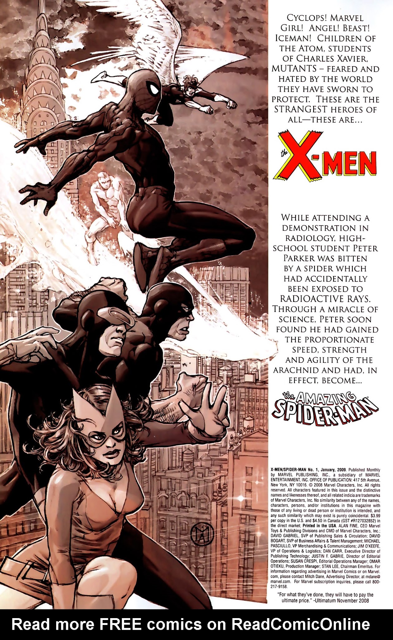 Read online X-Men/Spider-Man comic -  Issue #1 - 2