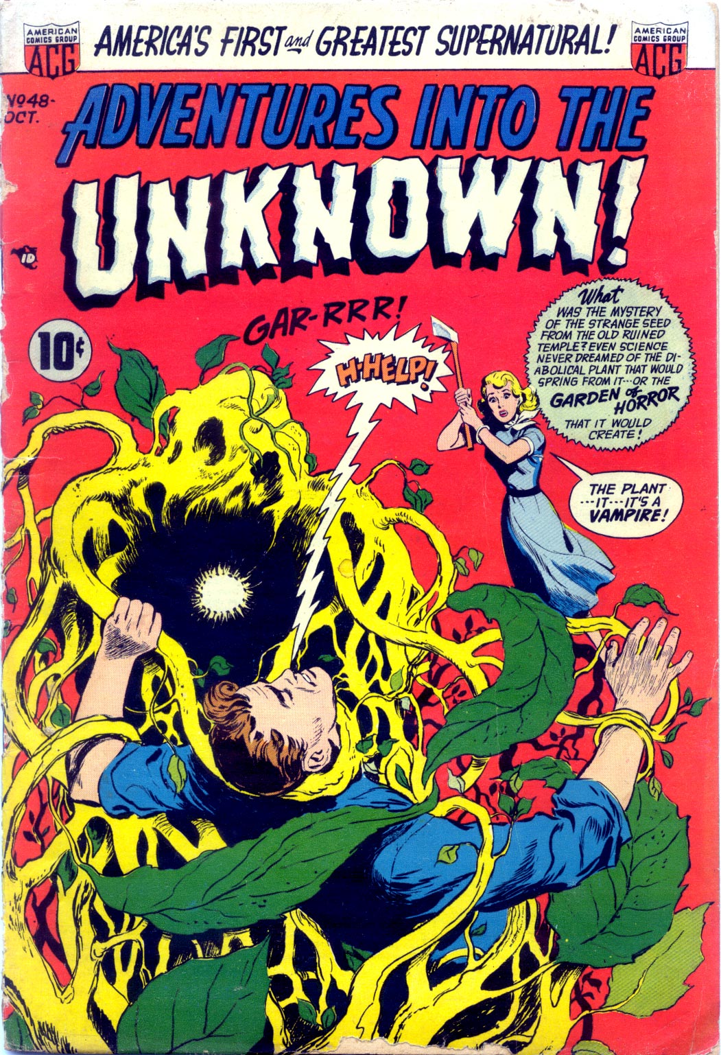 Read online Adventures Into The Unknown comic -  Issue #48 - 1