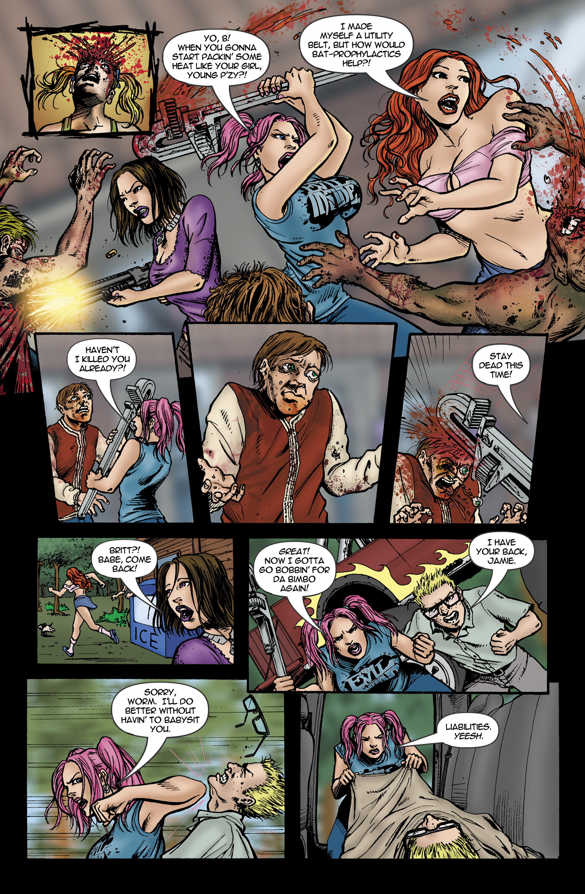 Read online Chaos Campus: Sorority Girls Vs. Zombies comic -  Issue #14 - 21