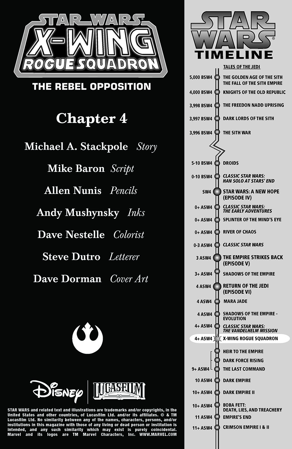 Read online Star Wars: X-Wing Rogue Squadron comic -  Issue #4 - 2