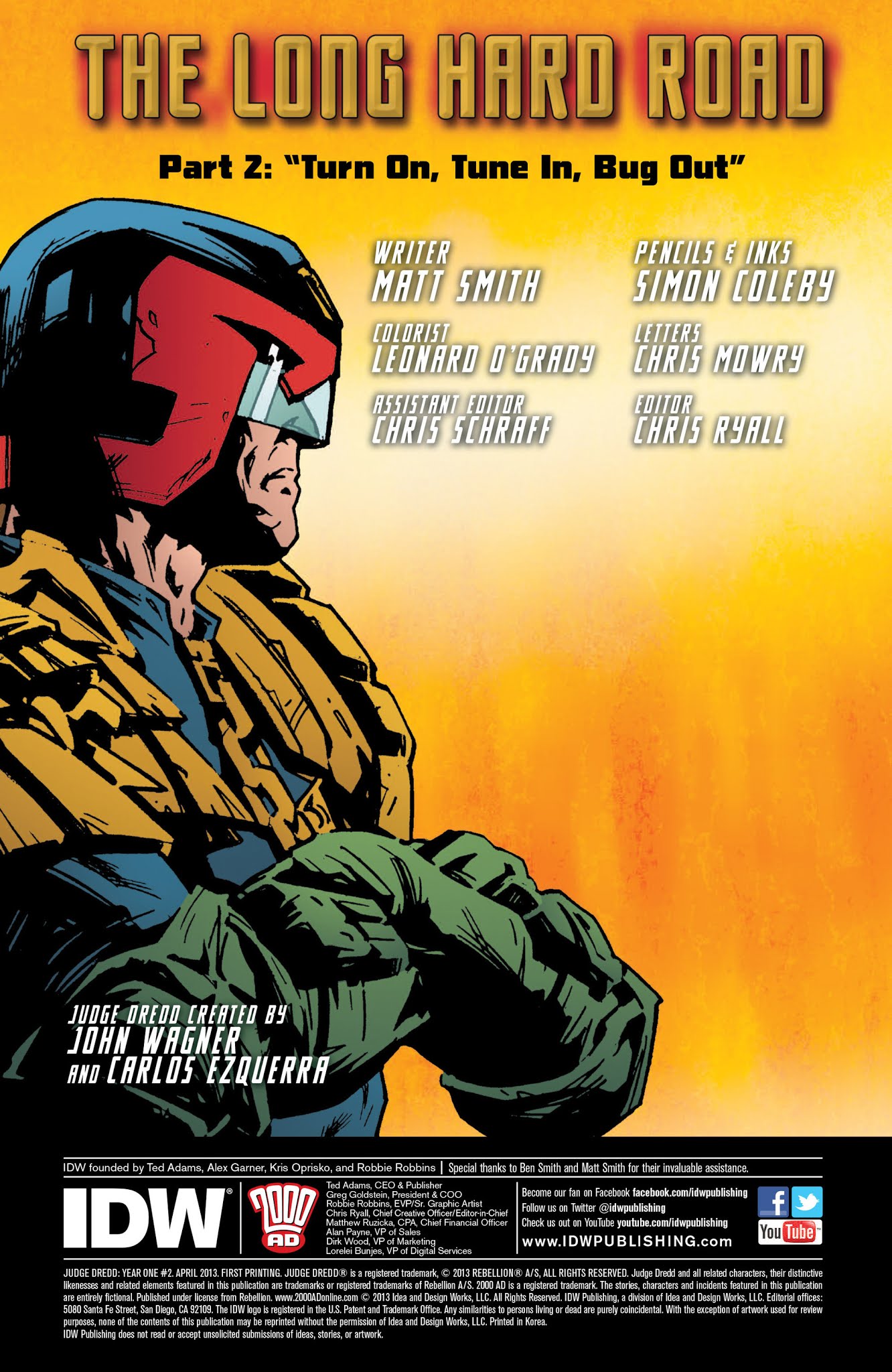 Read online Judge Dredd: Year One comic -  Issue #2 - 2
