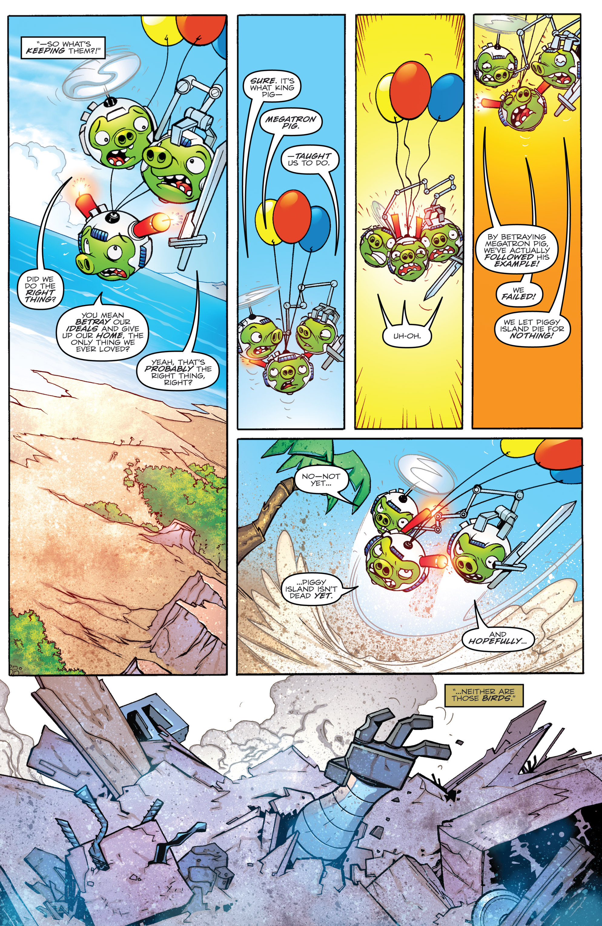Read online Angry Birds Transformers comic -  Issue #4 - 10