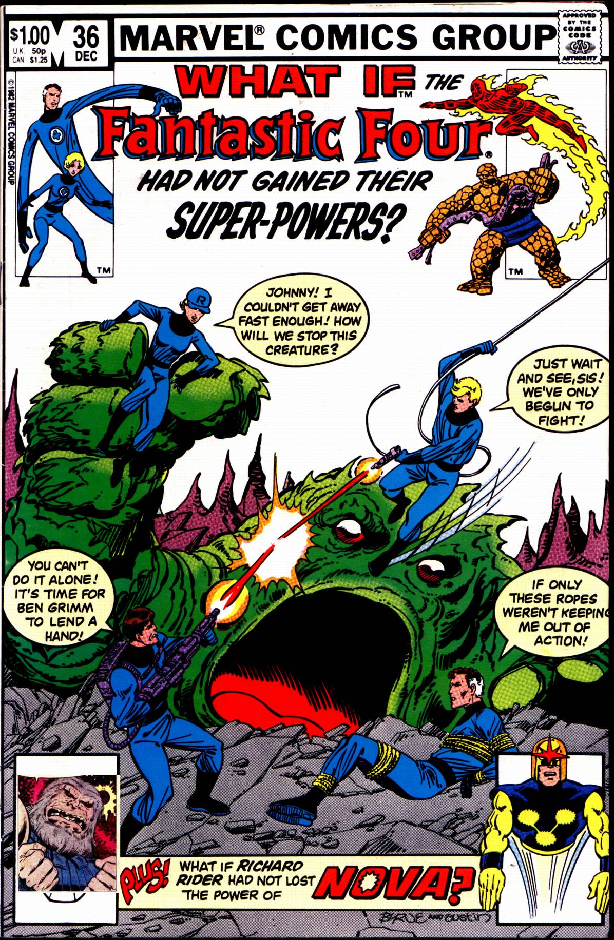 Read online What If? (1977) comic -  Issue #36 - The Fantastic Four Had Not Gained Their Powers - 1
