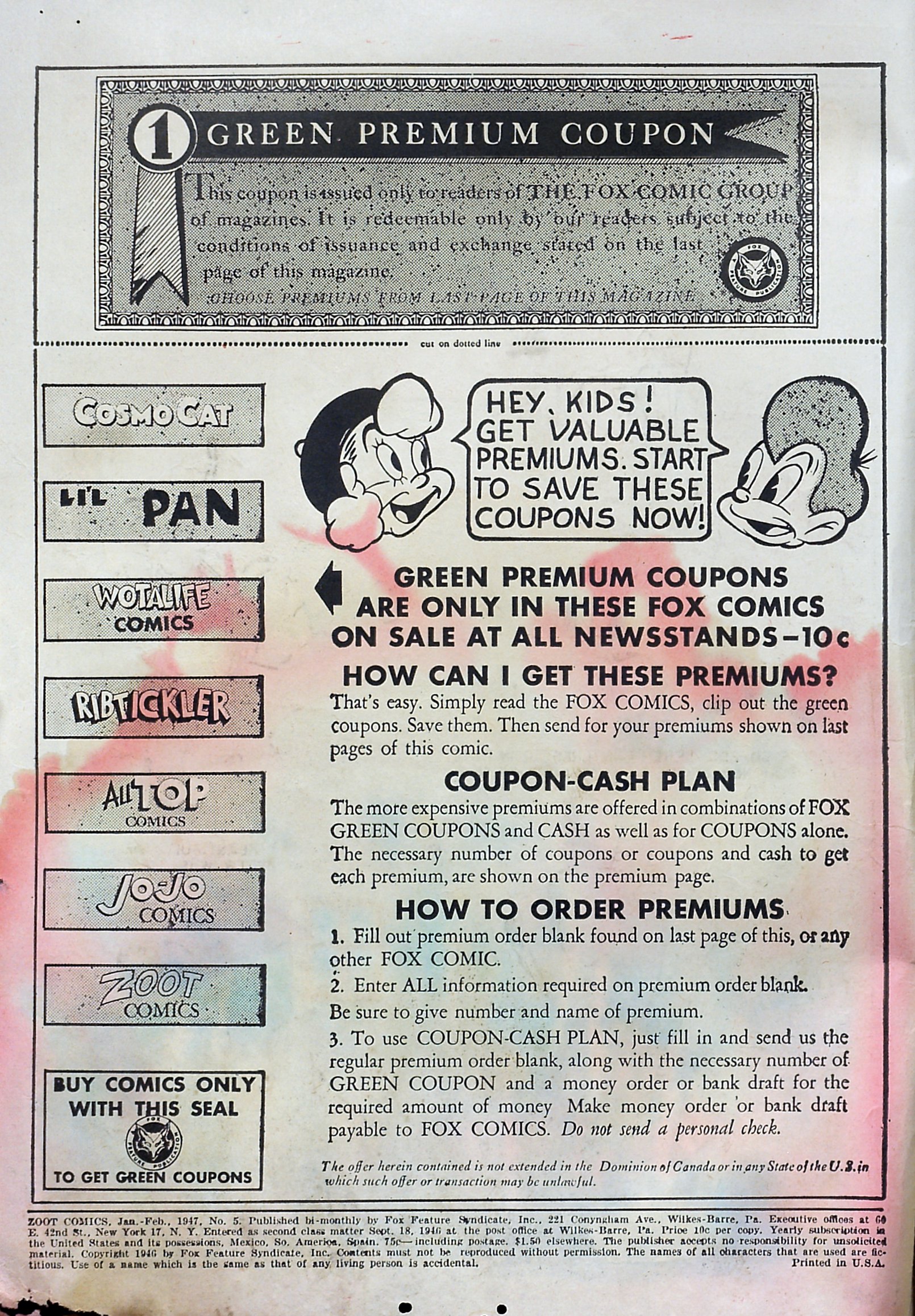 Read online Zoot Comics comic -  Issue #5 - 2