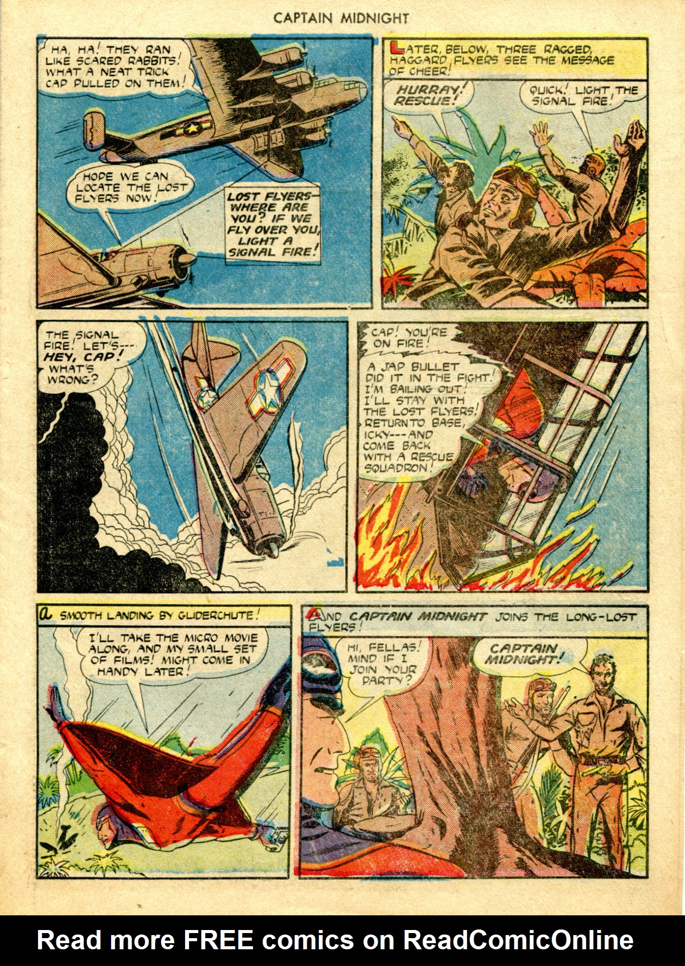 Read online Captain Midnight (1942) comic -  Issue #18 - 19